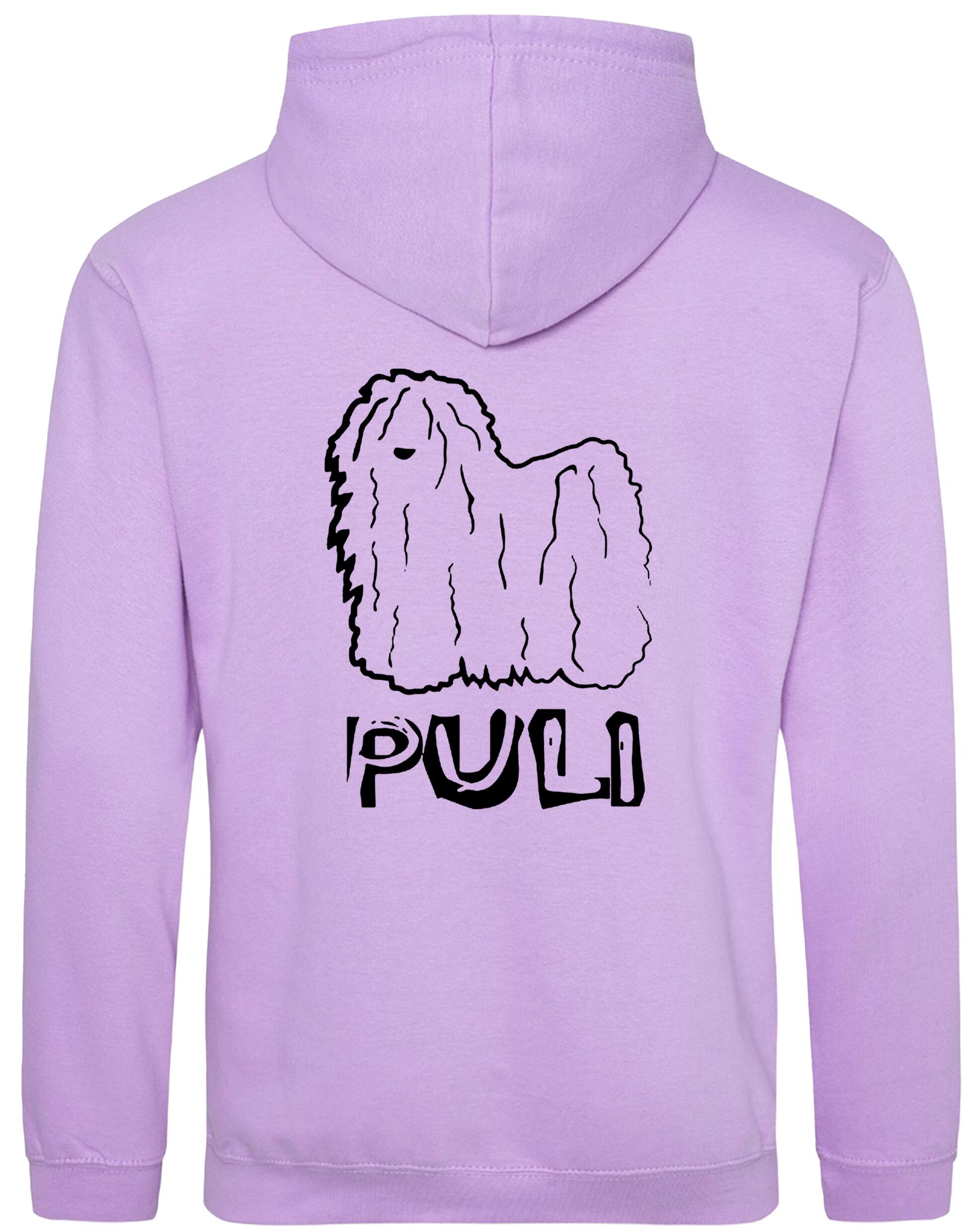 Unisex Puli (Hungarian) Design Pullover Hoodie featuring exclusive artwork with personalization options, crafted from premium heavy-blend fabric with a cozy brushed fleece interior, ribbed cuffs, and a double-fabric hood for stylish, lasting comfort.