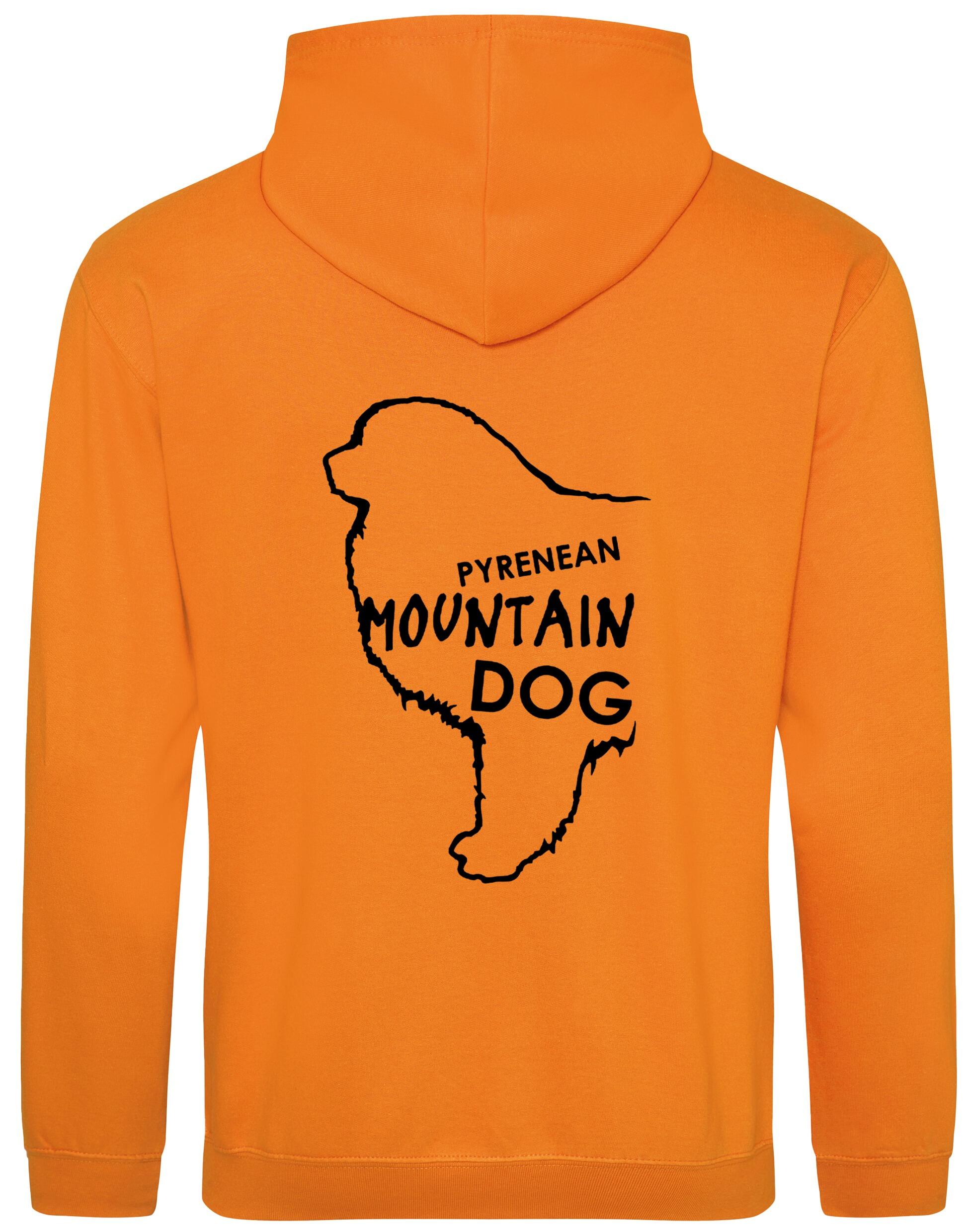 Unisex Pyrenean Mountain Dog Design Pullover Hoodie featuring exclusive breed artwork with personalization options, crafted from premium heavy-blend fabric with a cozy brushed fleece interior, ribbed cuffs, and a double-fabric hood for stylish, comfortable outdoor wear.