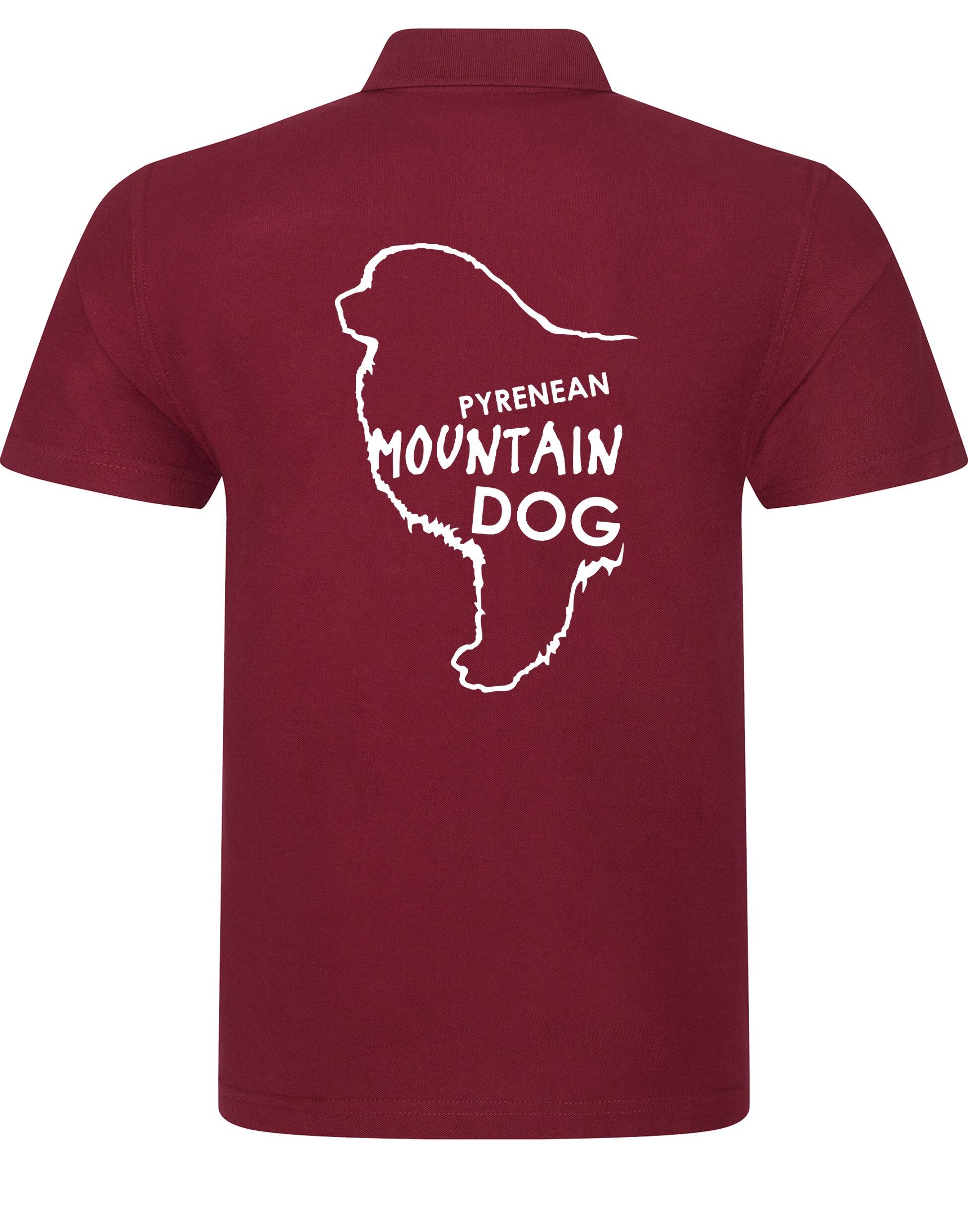 Unisex Pyrenean Mountain Dog Cotton Polo featuring exclusive breed artwork, crafted from premium breathable cotton for all-day comfort and a relaxed, stylish fit, perfect for Pyrenean Mountain Dog enthusiasts.
