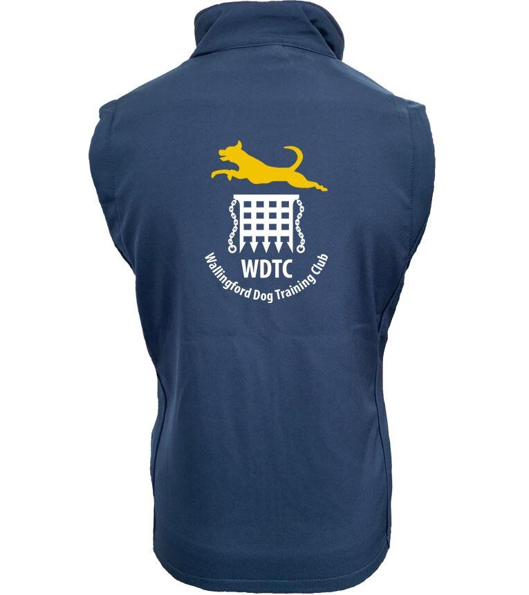 Wallingford Dog Training Club Official Softshell Female Gilet Navy/Royal