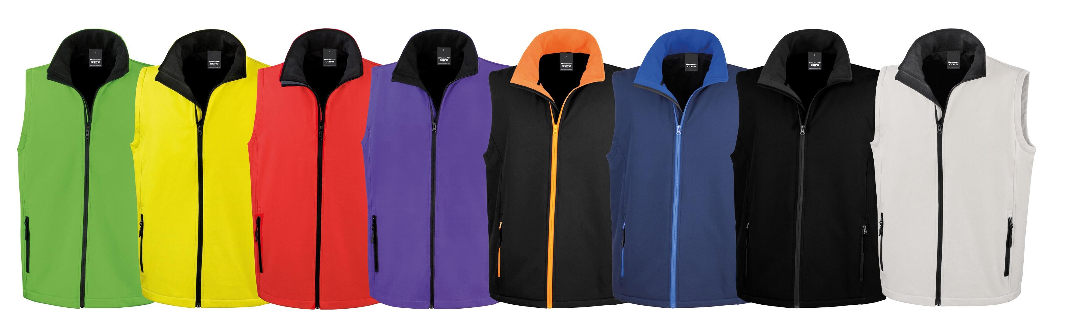 Unisex Softshell Gilet Range