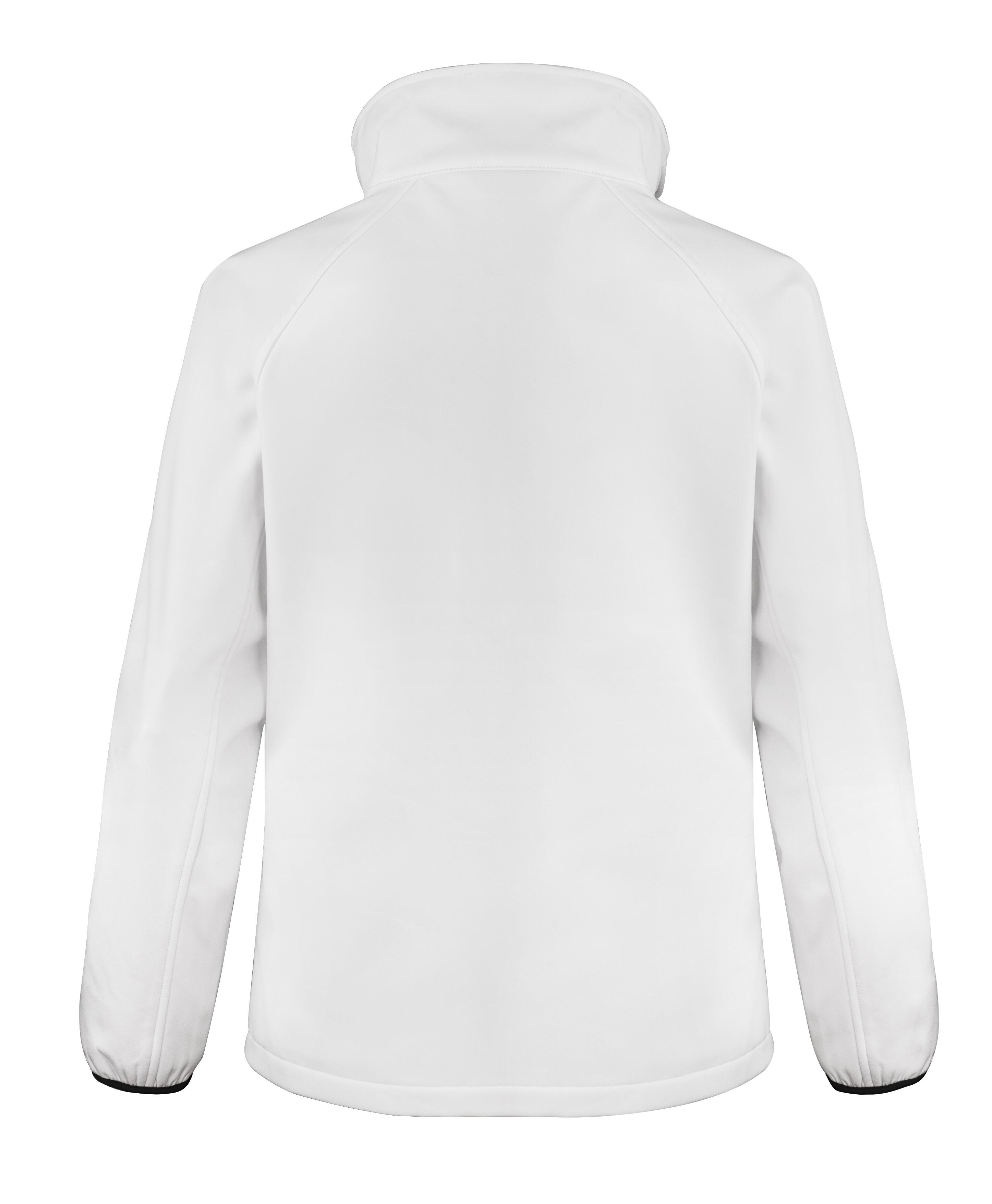 Women's Softshell Jacket White-Black