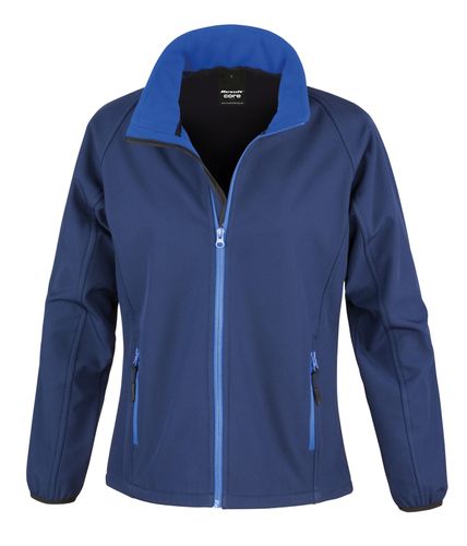 Female Whippet Softshell Jacket Navy Royal (White)