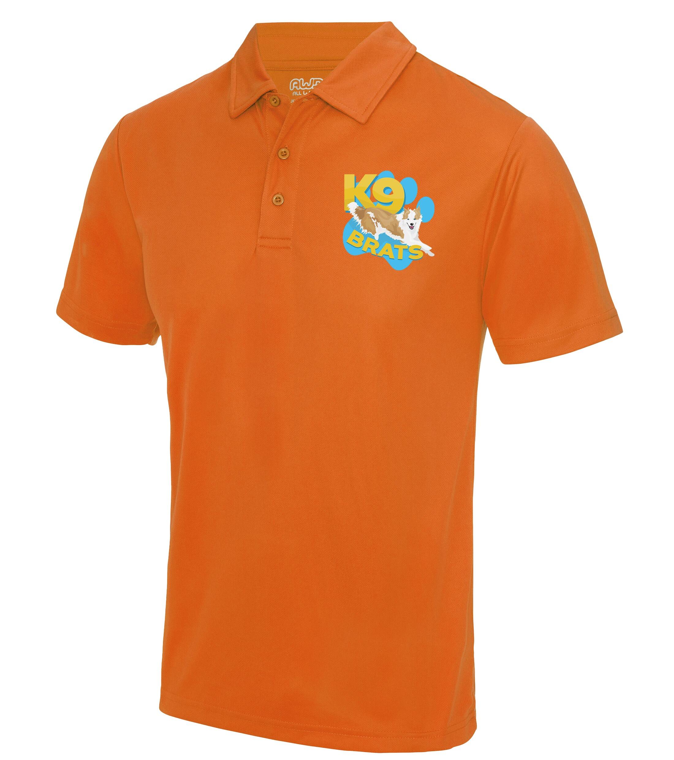 K9 Brats Unisex Cool Polo Orange Crush