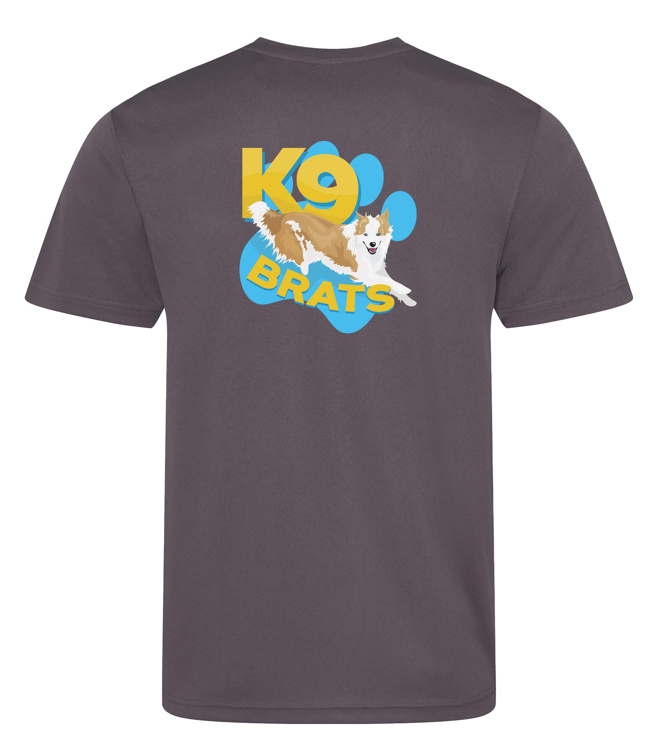 K9 Brats Unisex Cool Tee Charcoal