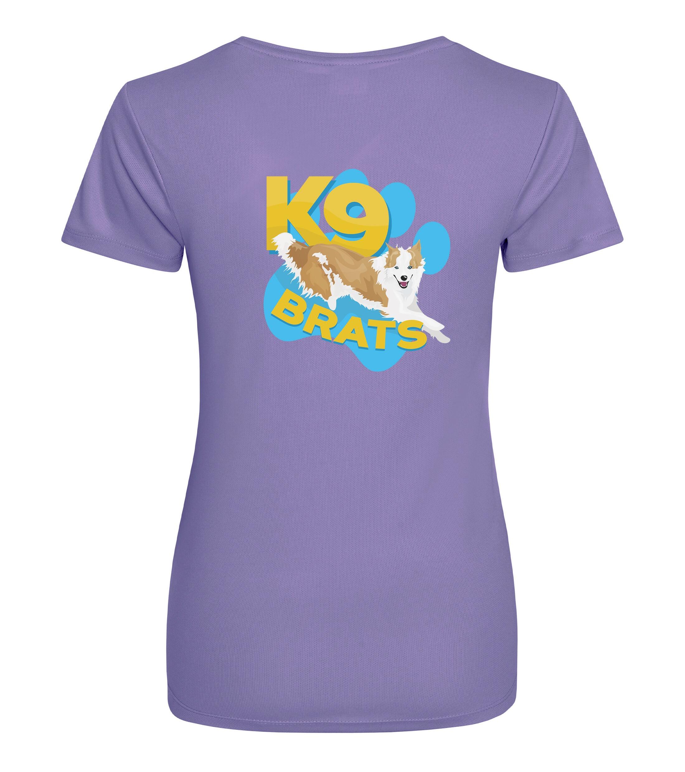 K9 Brats Female Cool Tee Digital Lavender