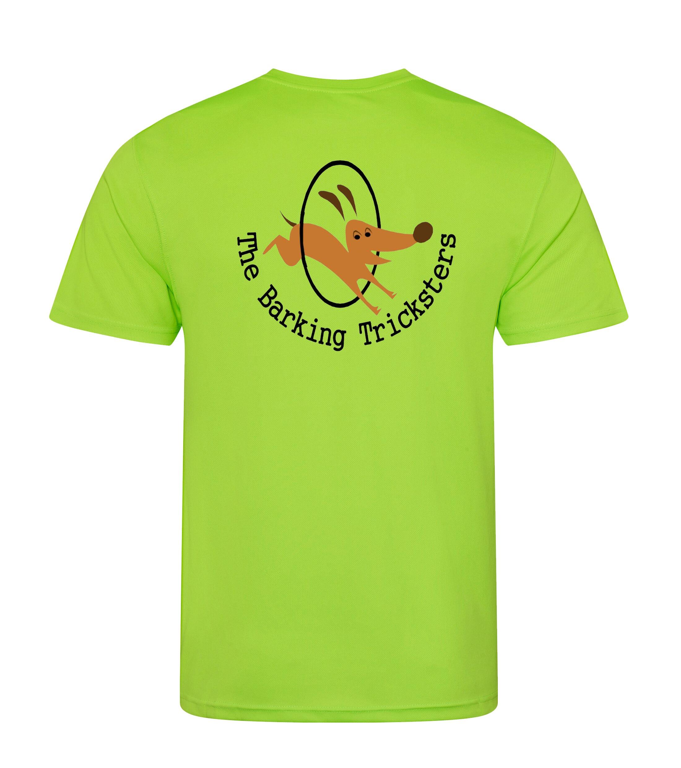 The Barking Tricksters Female Cool Tee Electric Green
