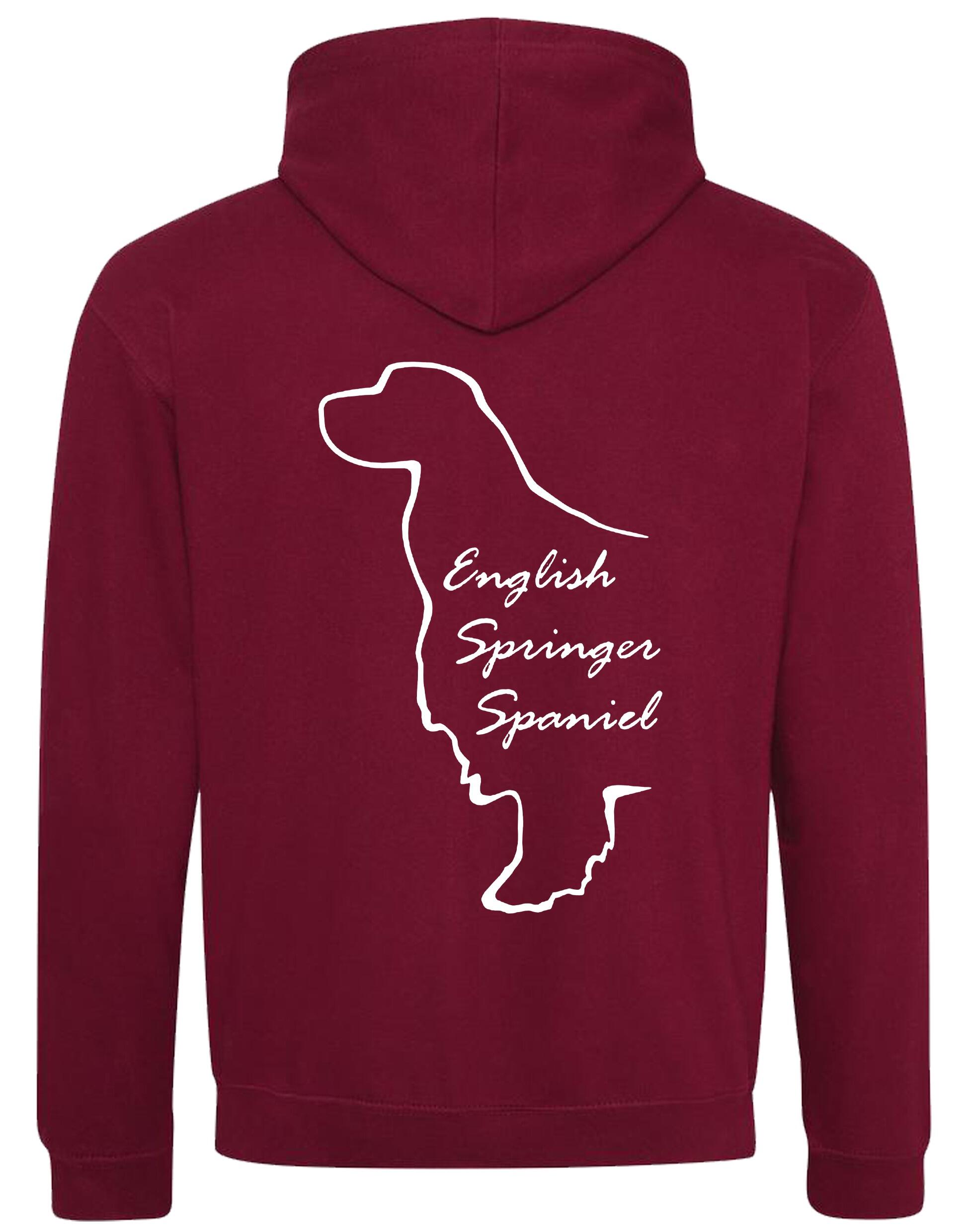 Unisex Contrast Hoodie with English Springer Spaniel Design