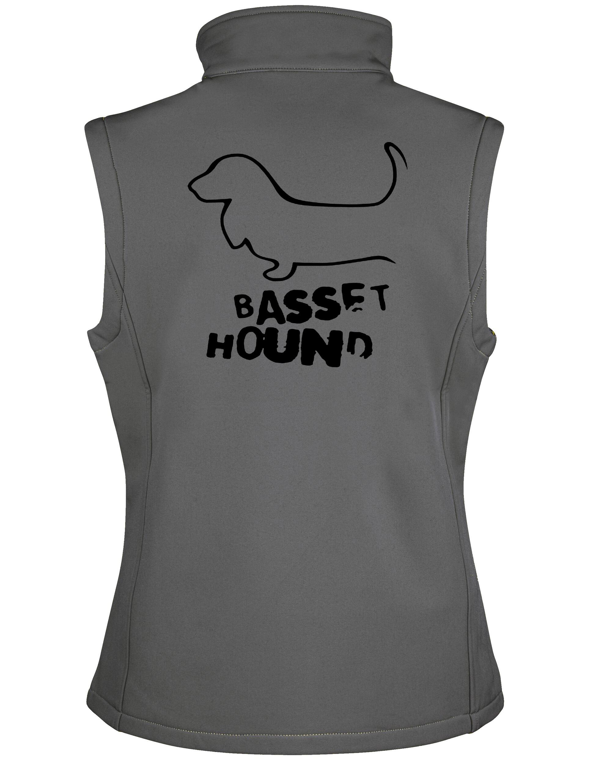 Unisex Basset Hound Softshell Gilet – Style Meets Comfort for Basset Hound Lovers