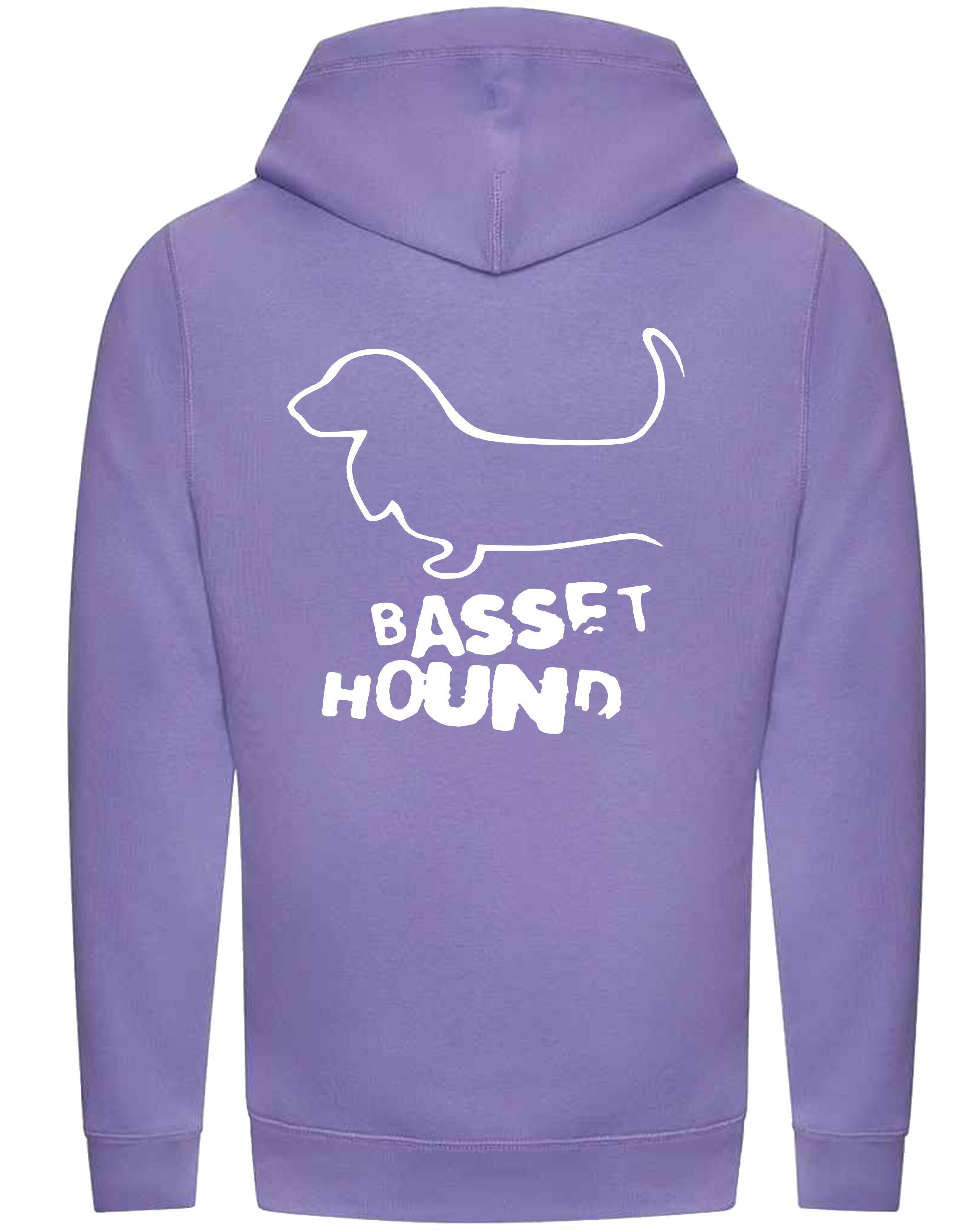 Unisex Crossneck Pullover Hoodie with Basset Hound Dog Breed Design – A Must-Have for Basset