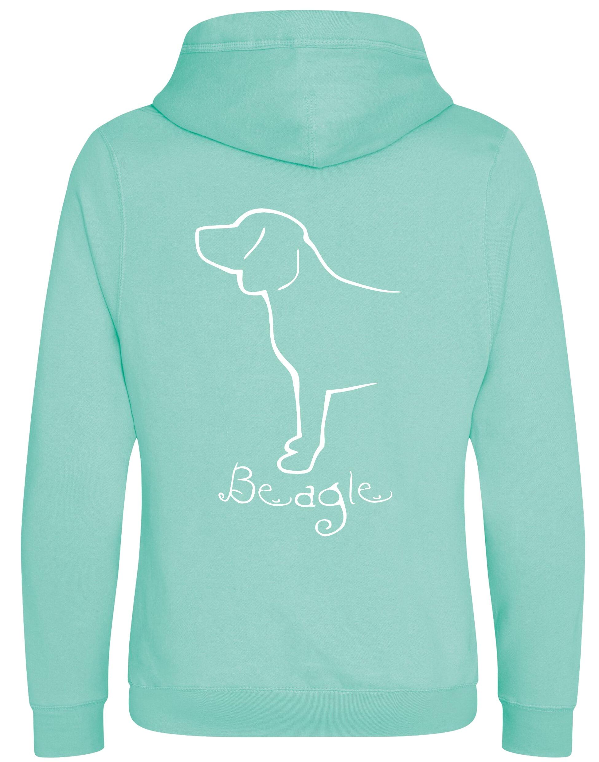 Unisex Crossneck Pullover Hoodie with Beagle Dog Breed Design – A Must-Have for Beagle Fans