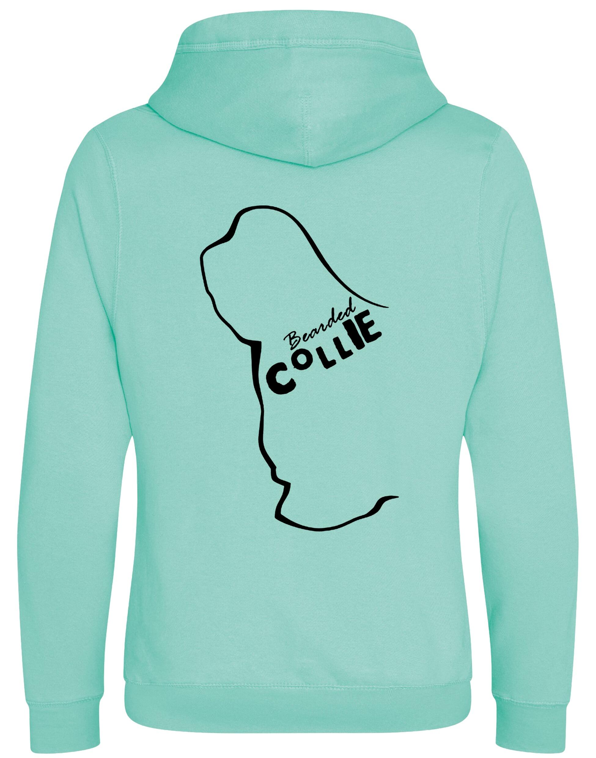 Unisex Crossneck Pullover Hoodie with Bearded Collie Dog Breed Design – A Must-Have for Bearded Collie Fans