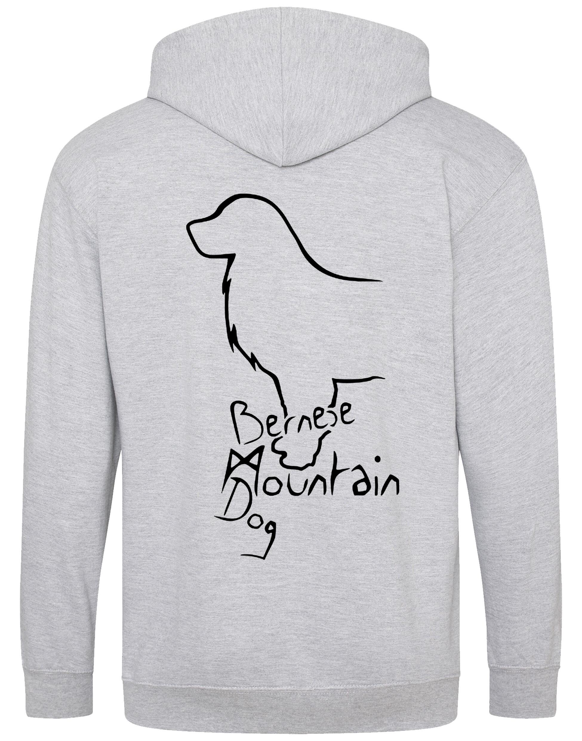 Bernese Mountain Dog Zipped Hoodie – Style and Comfort for Dog Lovers