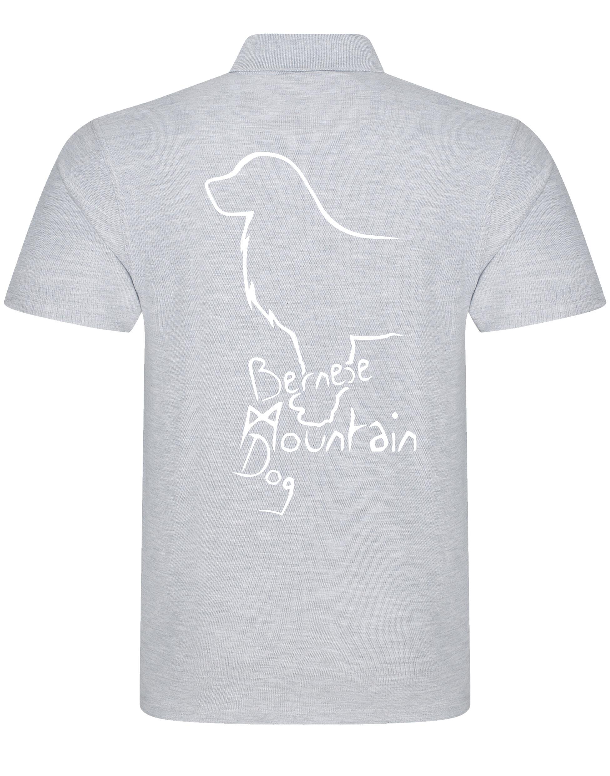 Unisex Cotton Polo with Bernese Mountain Dog Breed Design – Comfort and Style for Every Bernese Enthusiast