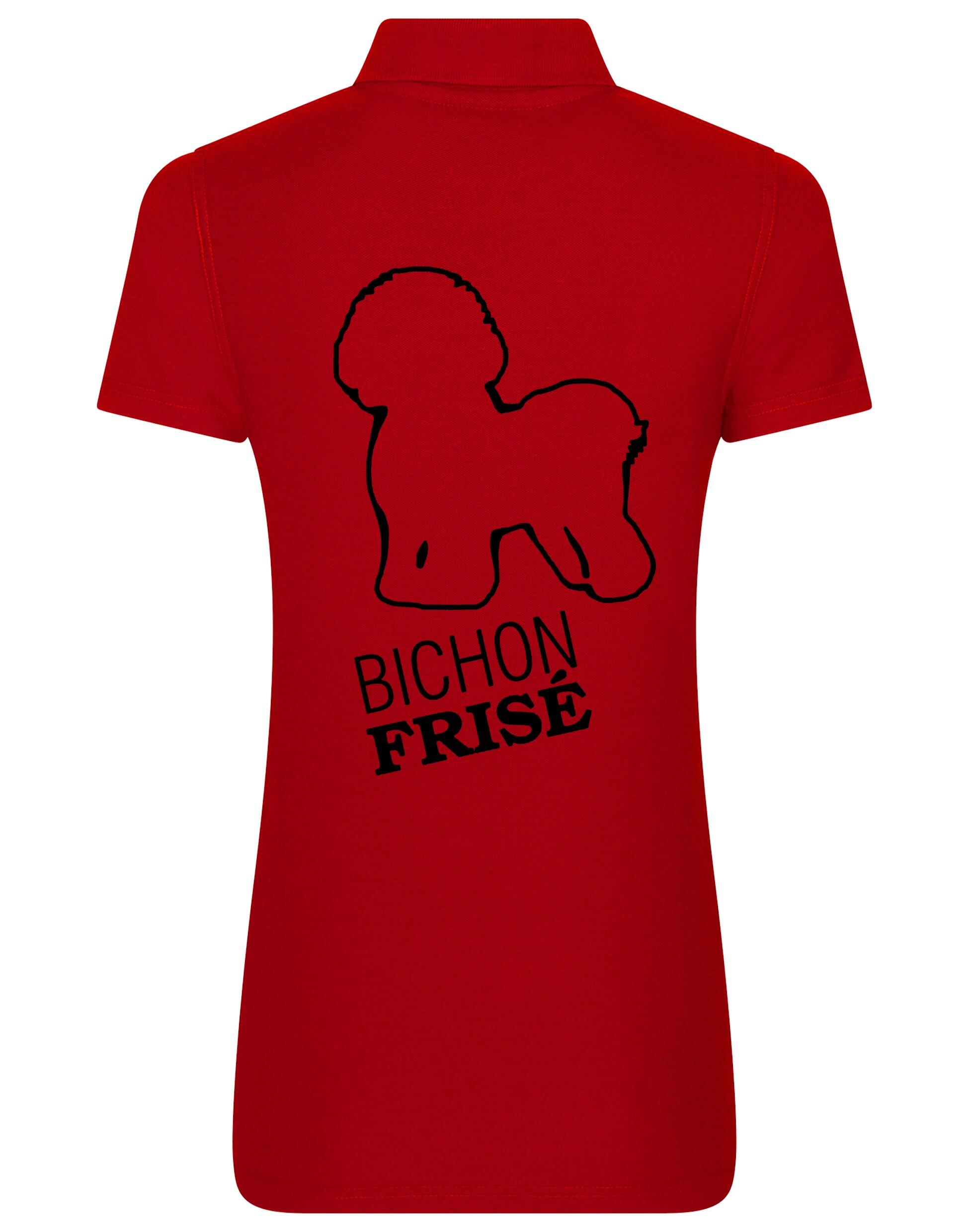 Women’s Cotton Polo with Bichon Frise Dog Breed Design – A Must-Have for Bichon Frise Enthusiasts