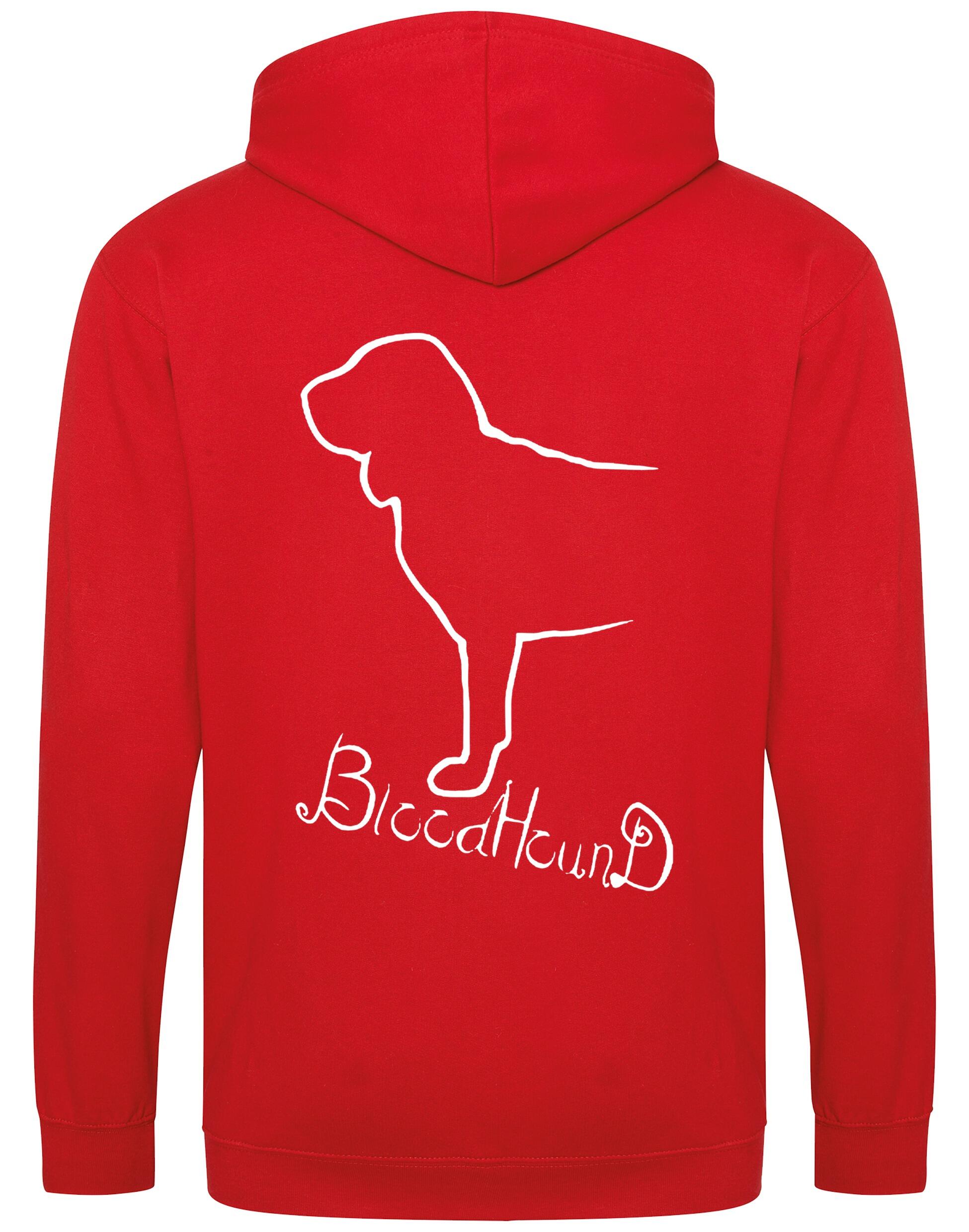 Bloodhound Dog Breed Design Zipped Hoodie – Style and Comfort for Dog Lovers