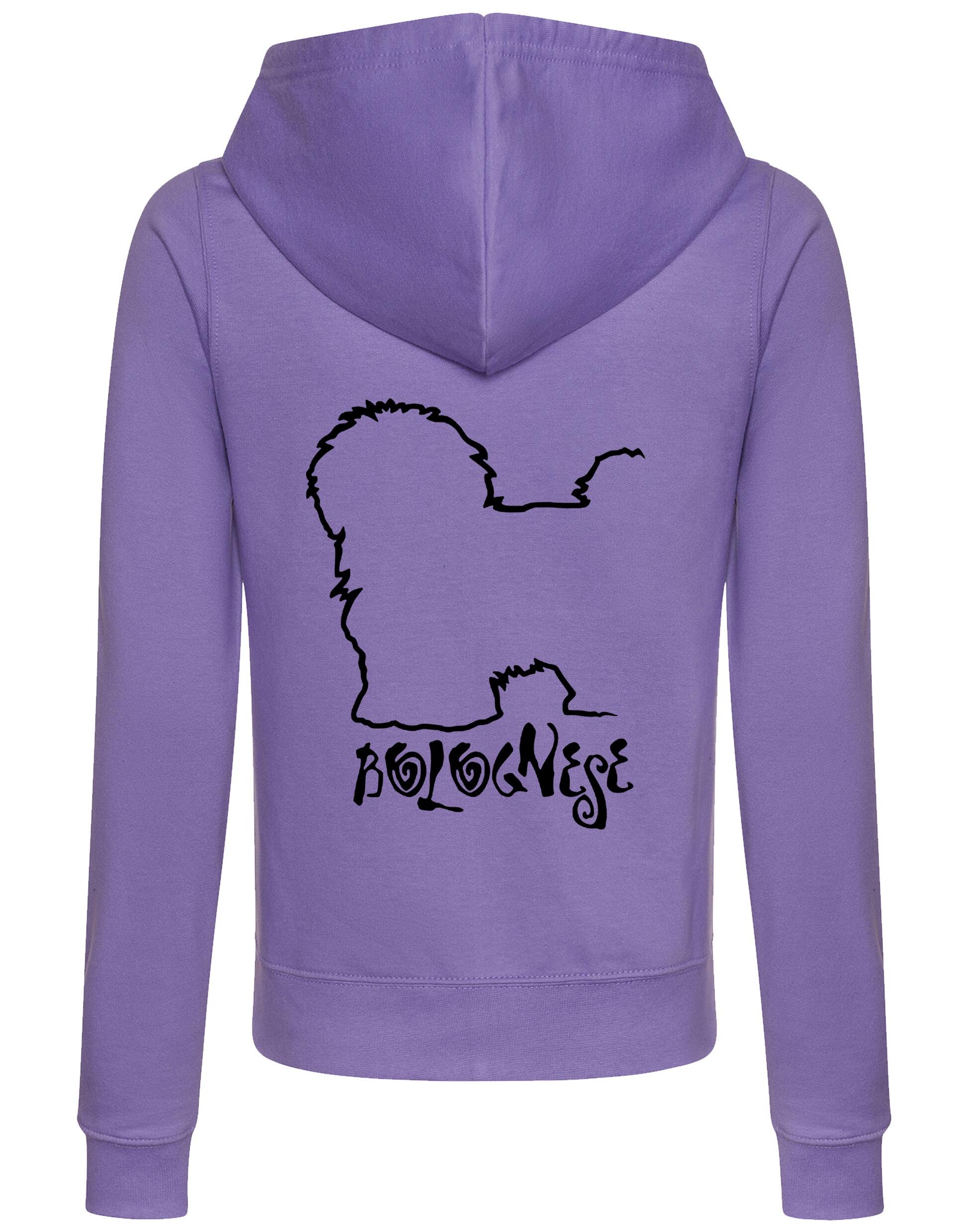 Bolognese Dog Breed Women’s Zipped Hoodies – Style, Comfort, and Bolognese Love