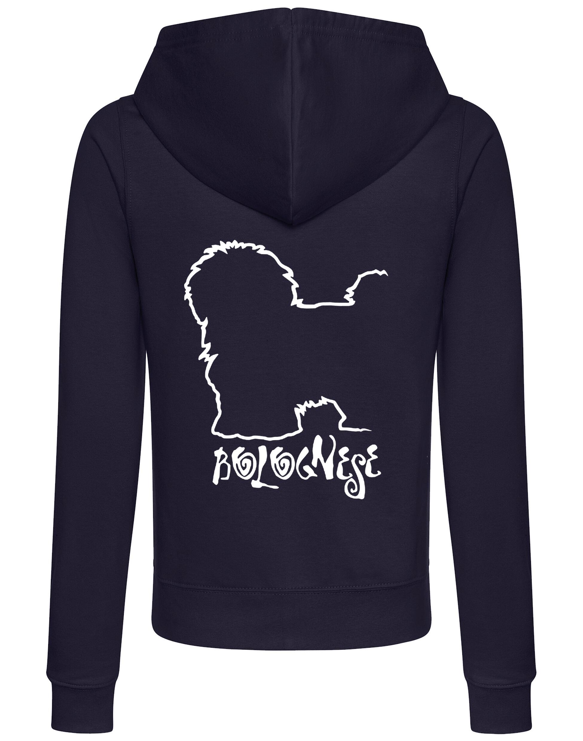 Bolognese Dog Breed Women’s Zipped Hoodies – Style, Comfort, and Bolognese Love