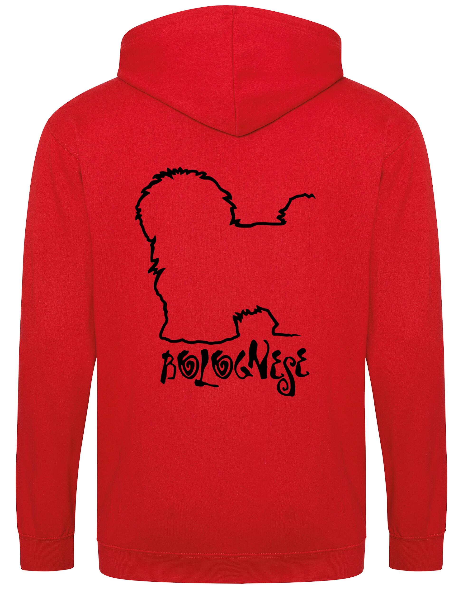 Bolognese Dog Breed Design Zipped Hoodie – Style and Comfort for Dog Lovers