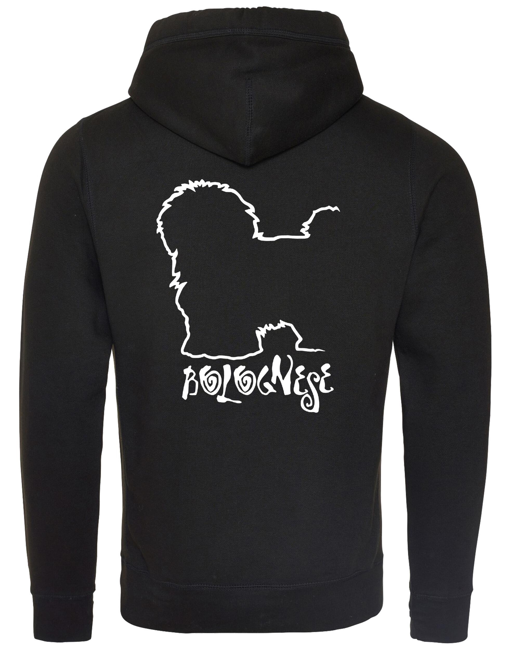 Unisex Crossneck Pullover Hoodie with Bolognese Dog Breed Design – A Must-Have for Bolognese Fans