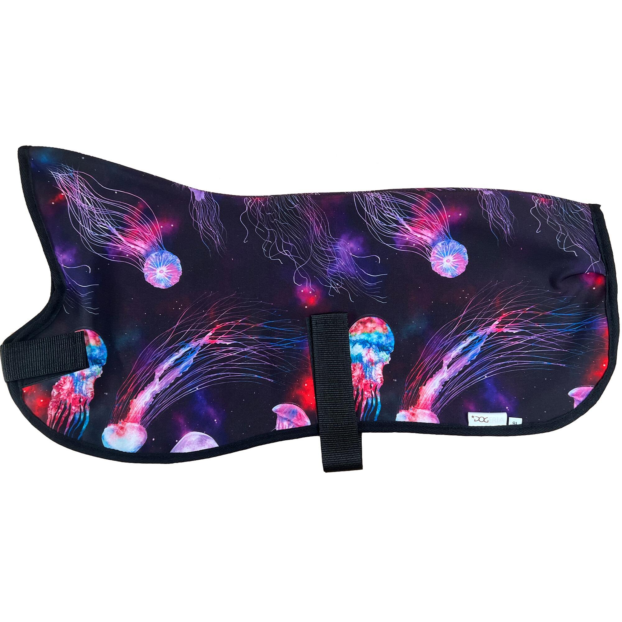 Cosmic Jellyfish Waterproof Fleece Dog Coats – Keep Your Pup Warm, Dry, and Stylish