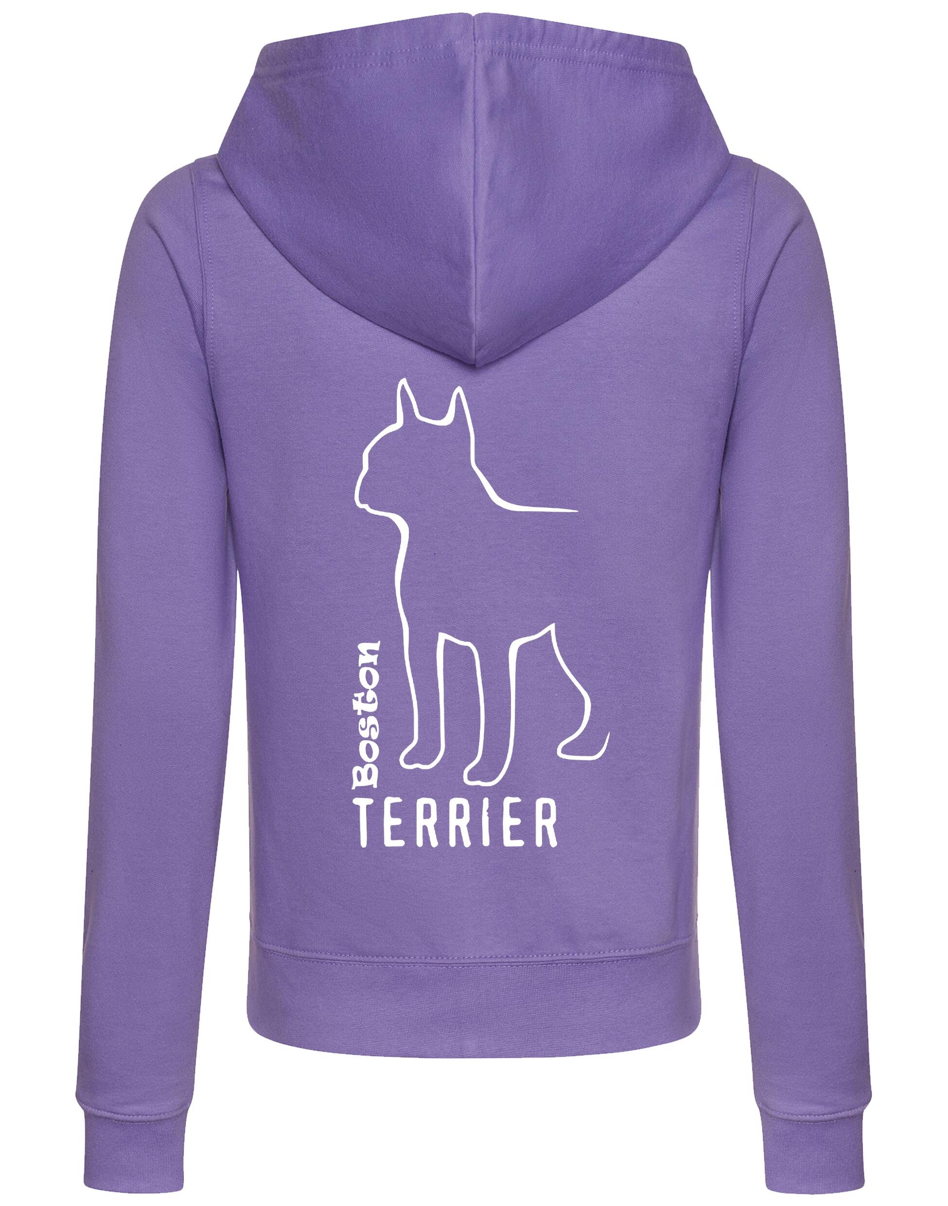 Boston Terrier Dog Breed Women’s Zipped Hoodie – Style, Comfort, and Boston Terrier Love