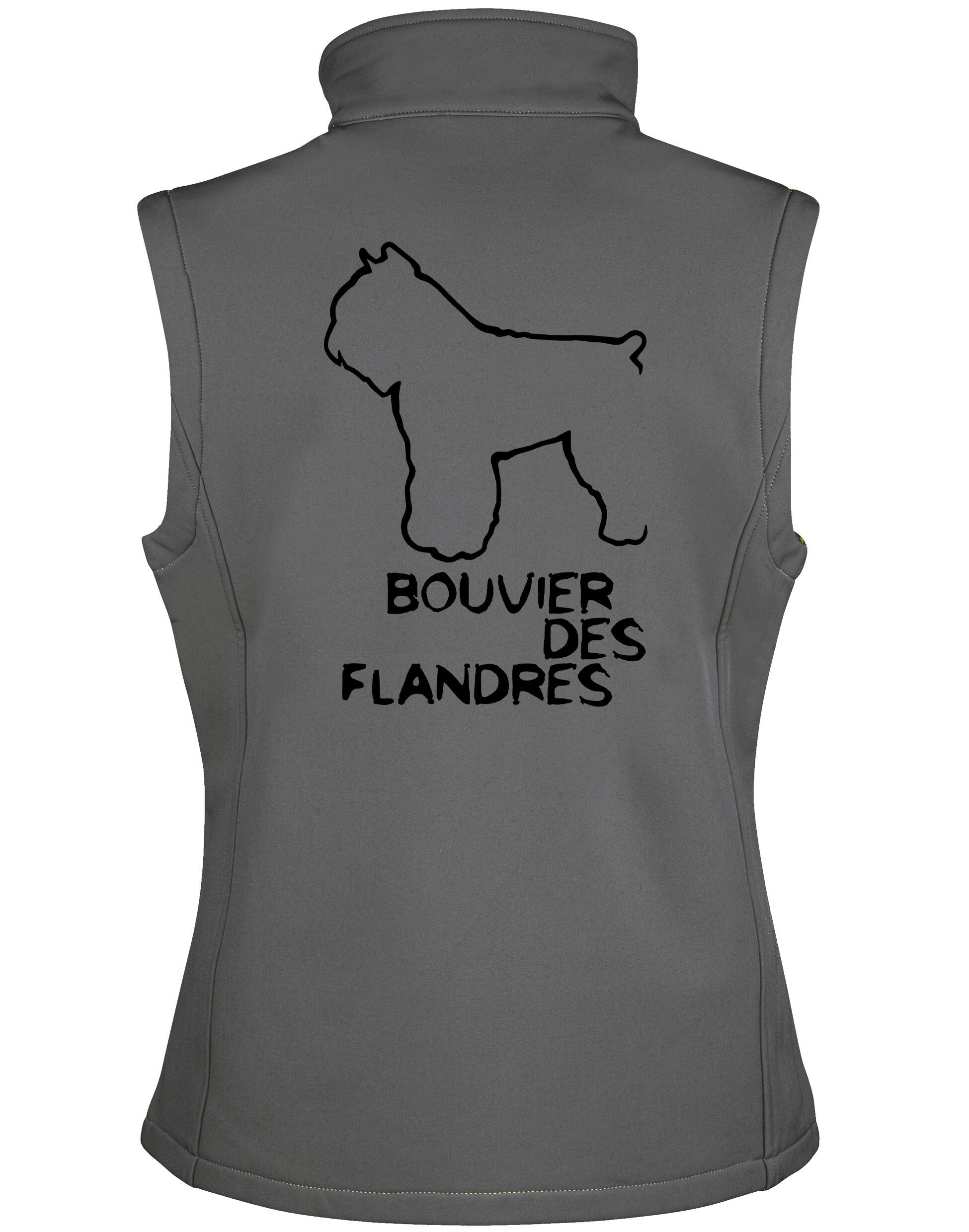 Bouvier des Flandres Dog Breed Design Unisex Softshell Gilet – Style Meets Comfort for Bouvier Lovers