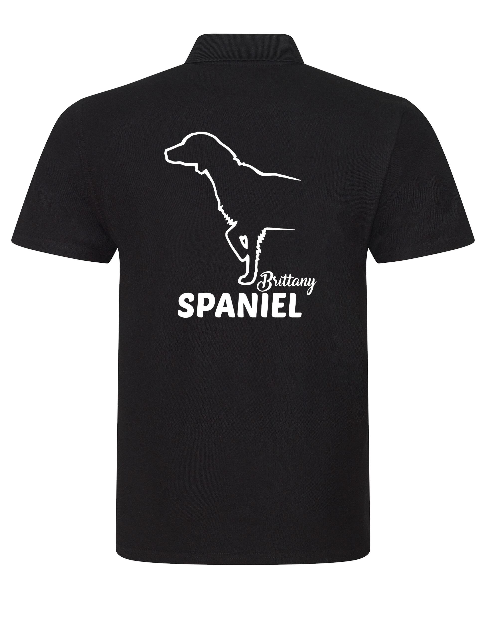 Unisex Cotton Polo with Brittany Spaniel Dog Breed Design – Comfort for Every Brittany Spaniel Enthusiast
