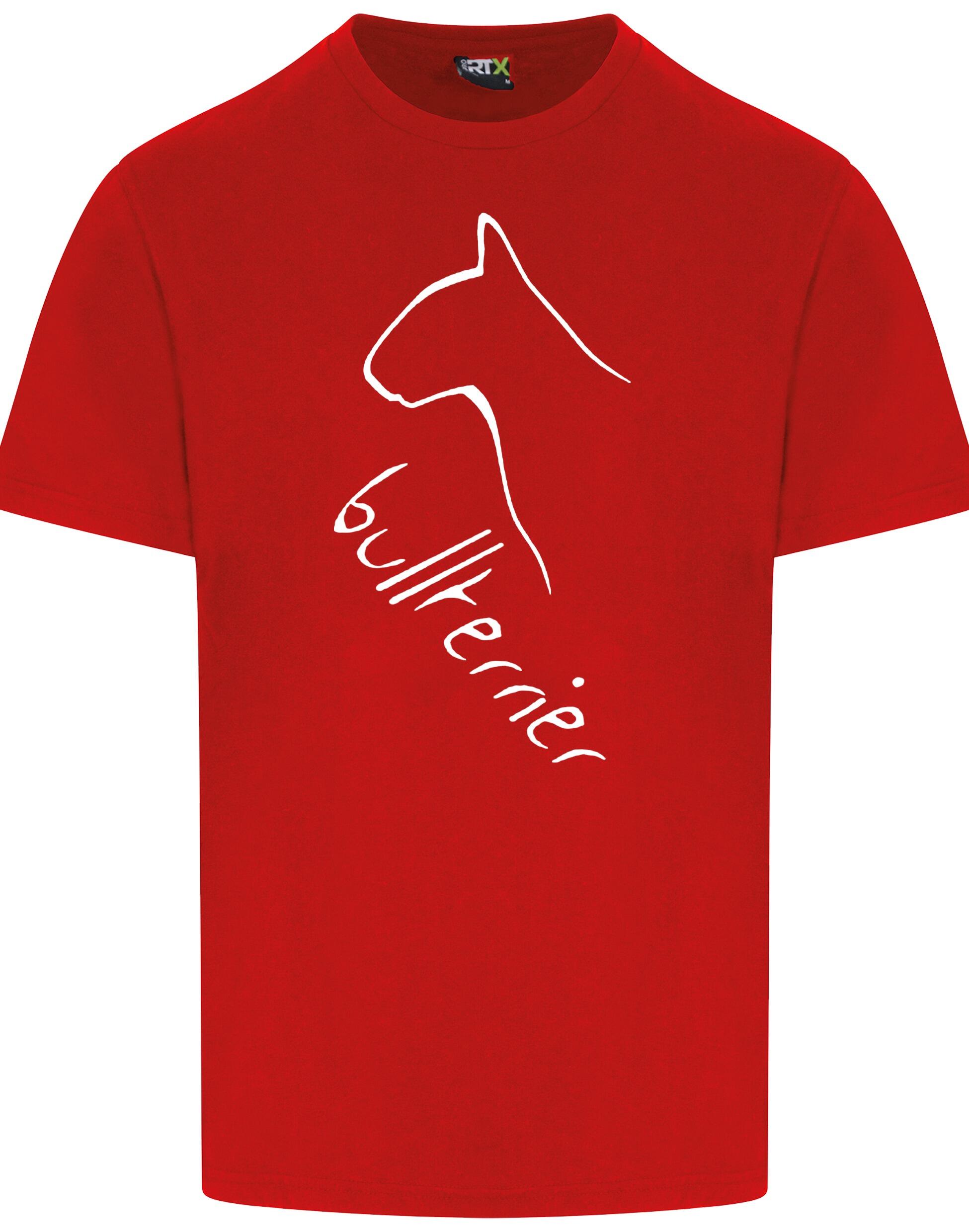 Unisex Roundneck T-shirt with Bullterrier Dog Breed Design – Style for Every Bullterrier Fan