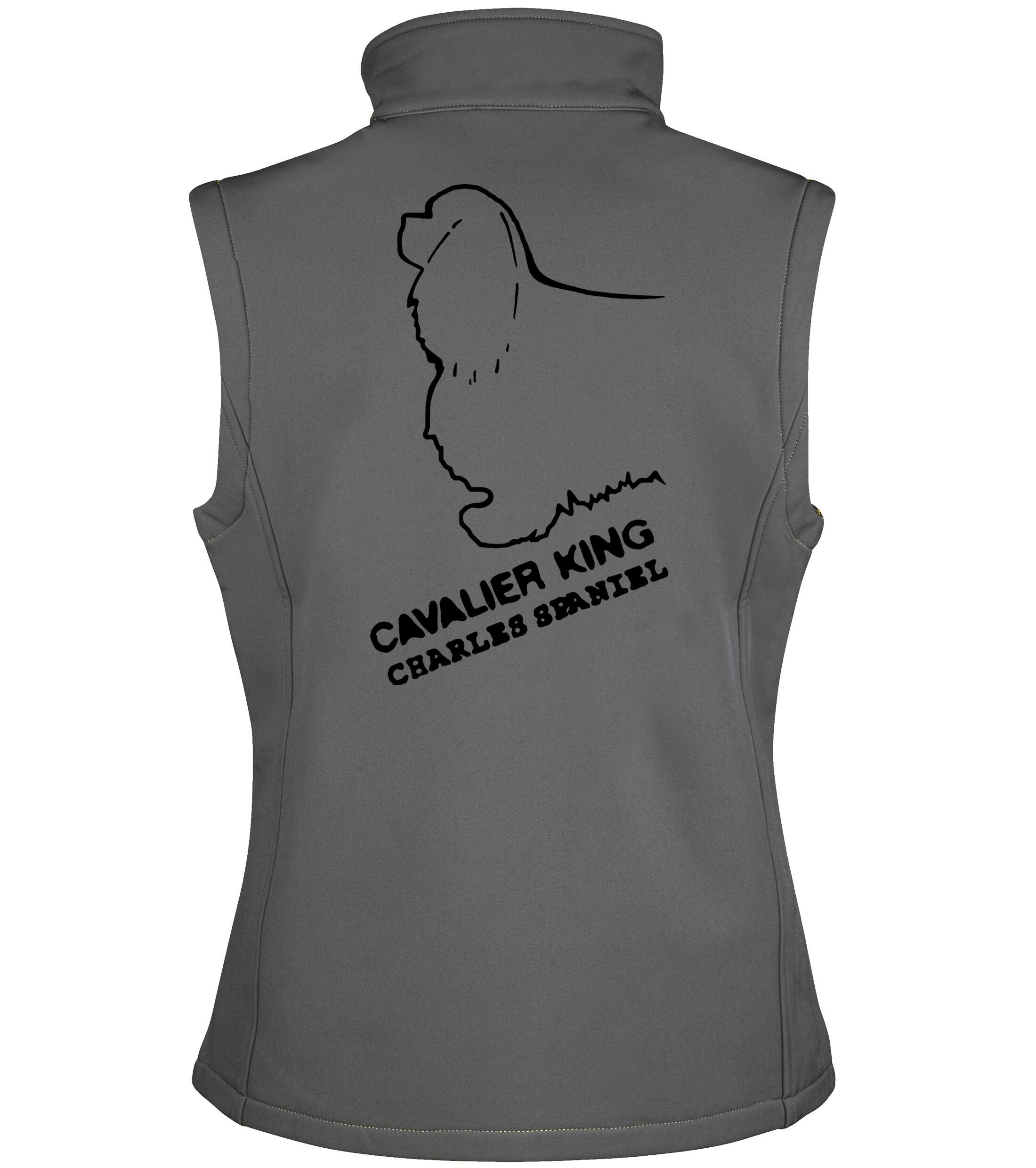 Women’s Cavalier King Charles Spaniel Softshell Gilet – Style and Function for Every Cavalier Enthusiast