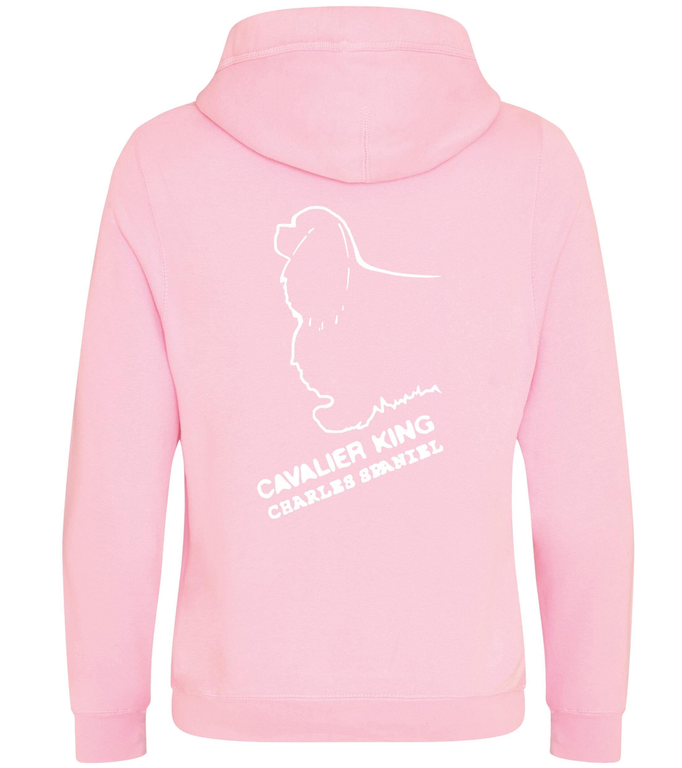 Unisex Crossneck Pullover Hoodie with Cavalier King Charles Spaniel Dog Breed Design