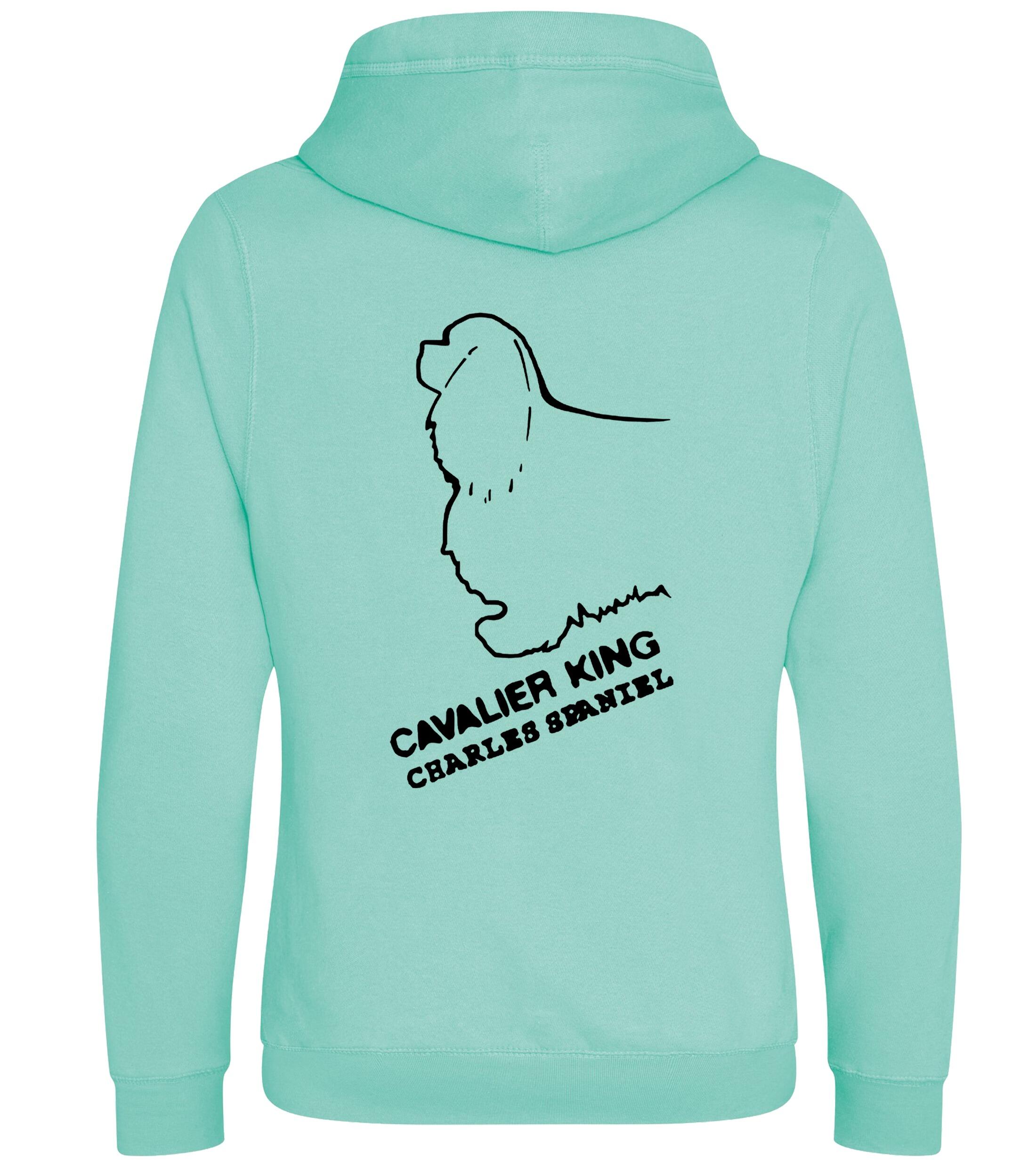 Unisex Crossneck Pullover Hoodie with Cavalier King Charles Spaniel Dog Breed Design