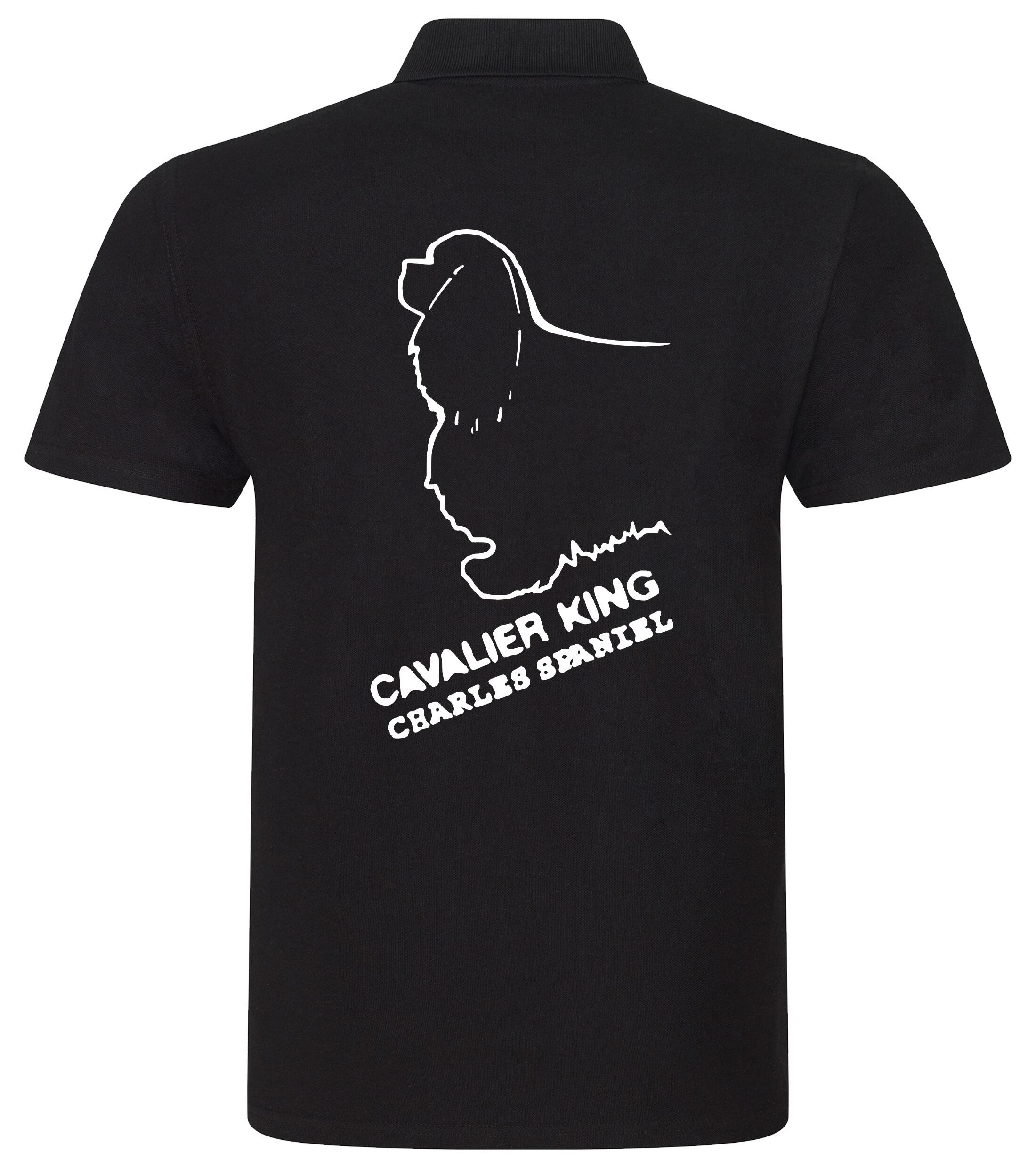 Unisex Cotton Polo with Cavalier King Charles Spaniel Dog Breed Design – Comfort for Every Cavalier Enthusiast