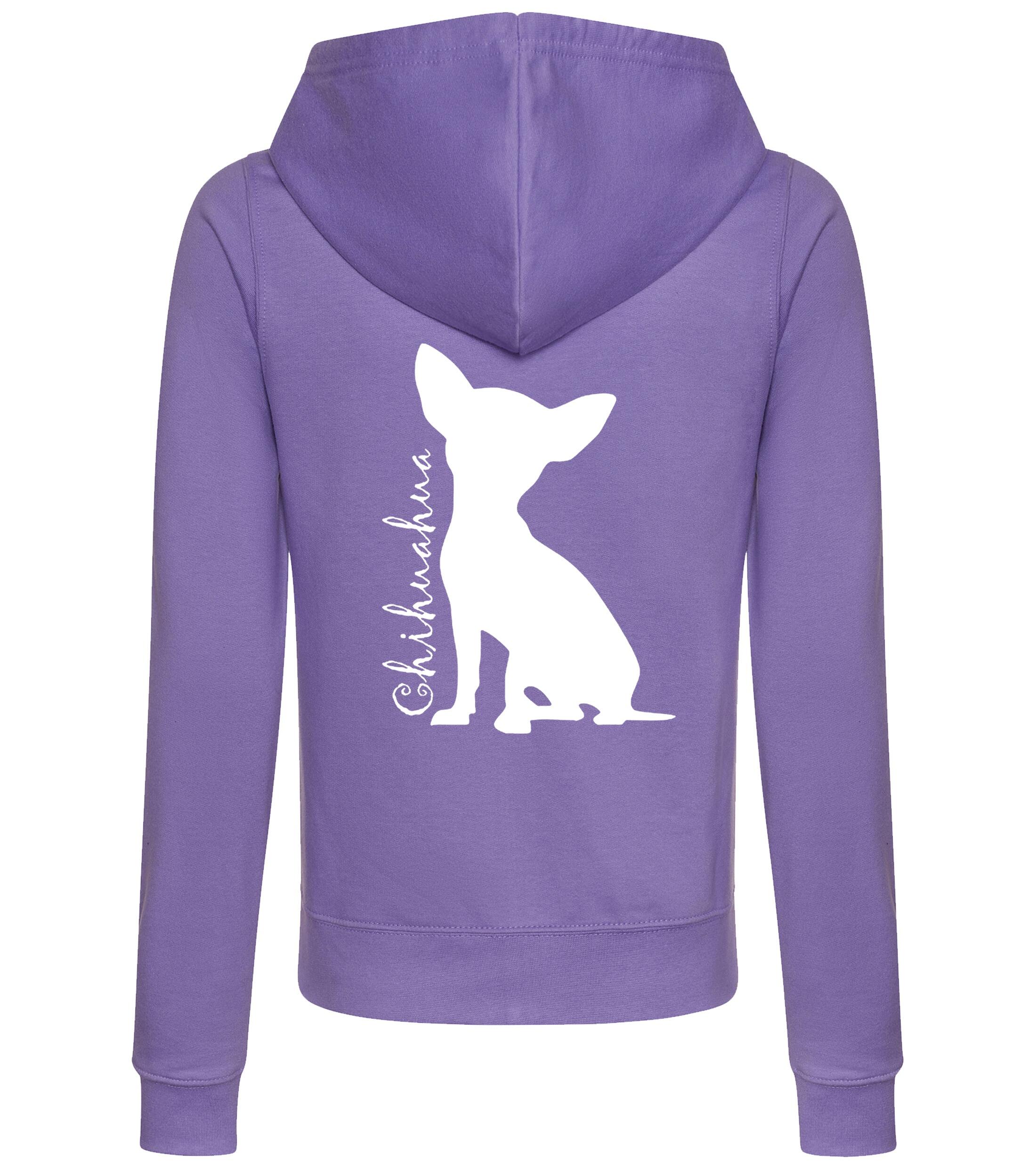 Chihuahua Silhouette Women’s Zipped Hoodie – Cozy, Stylish, and Perfect for Chihuahua Lovers