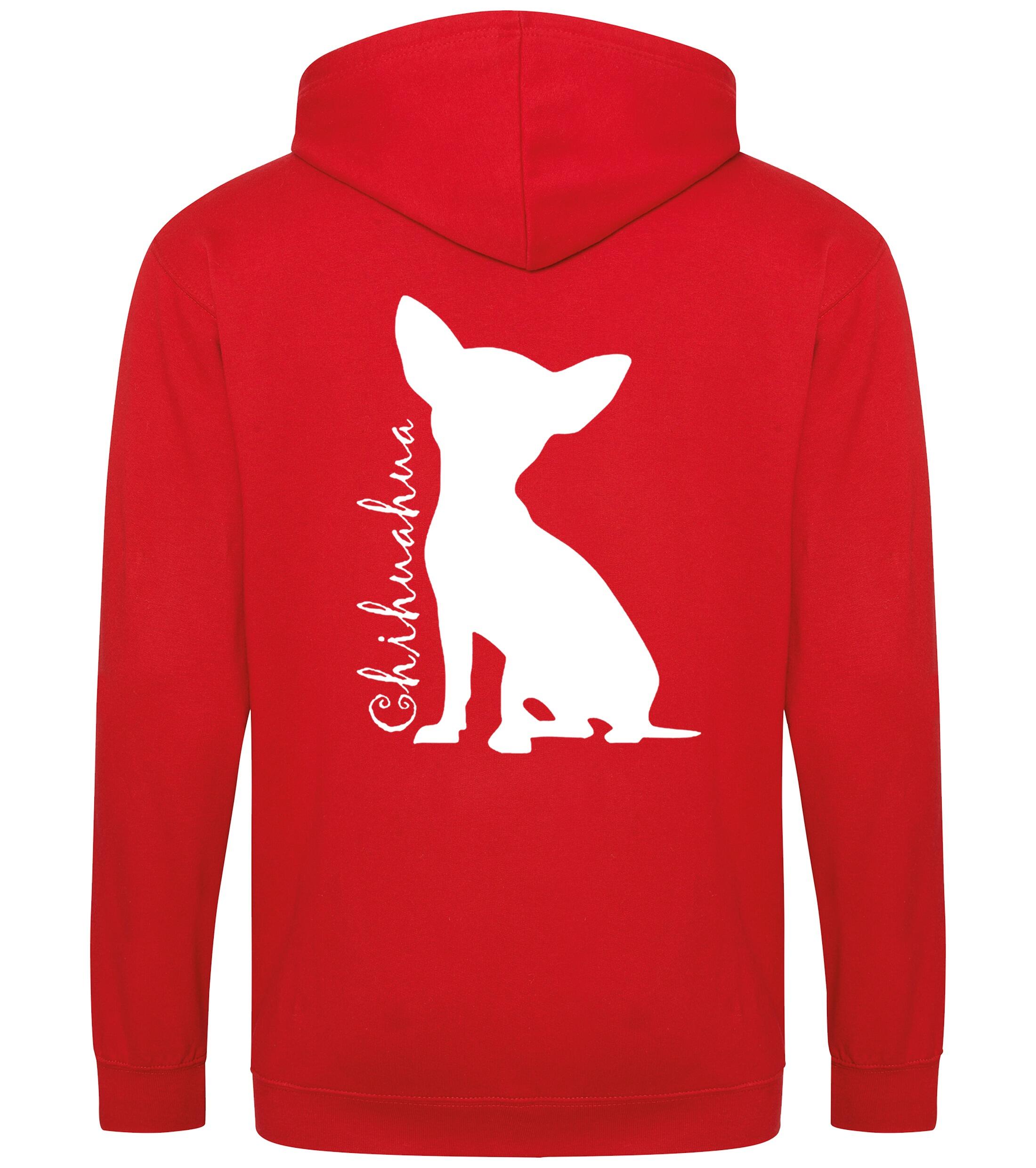 Chihuahua Silhouette Zipped Hoodie – Comfort, Style, and Chihuahua Pride
