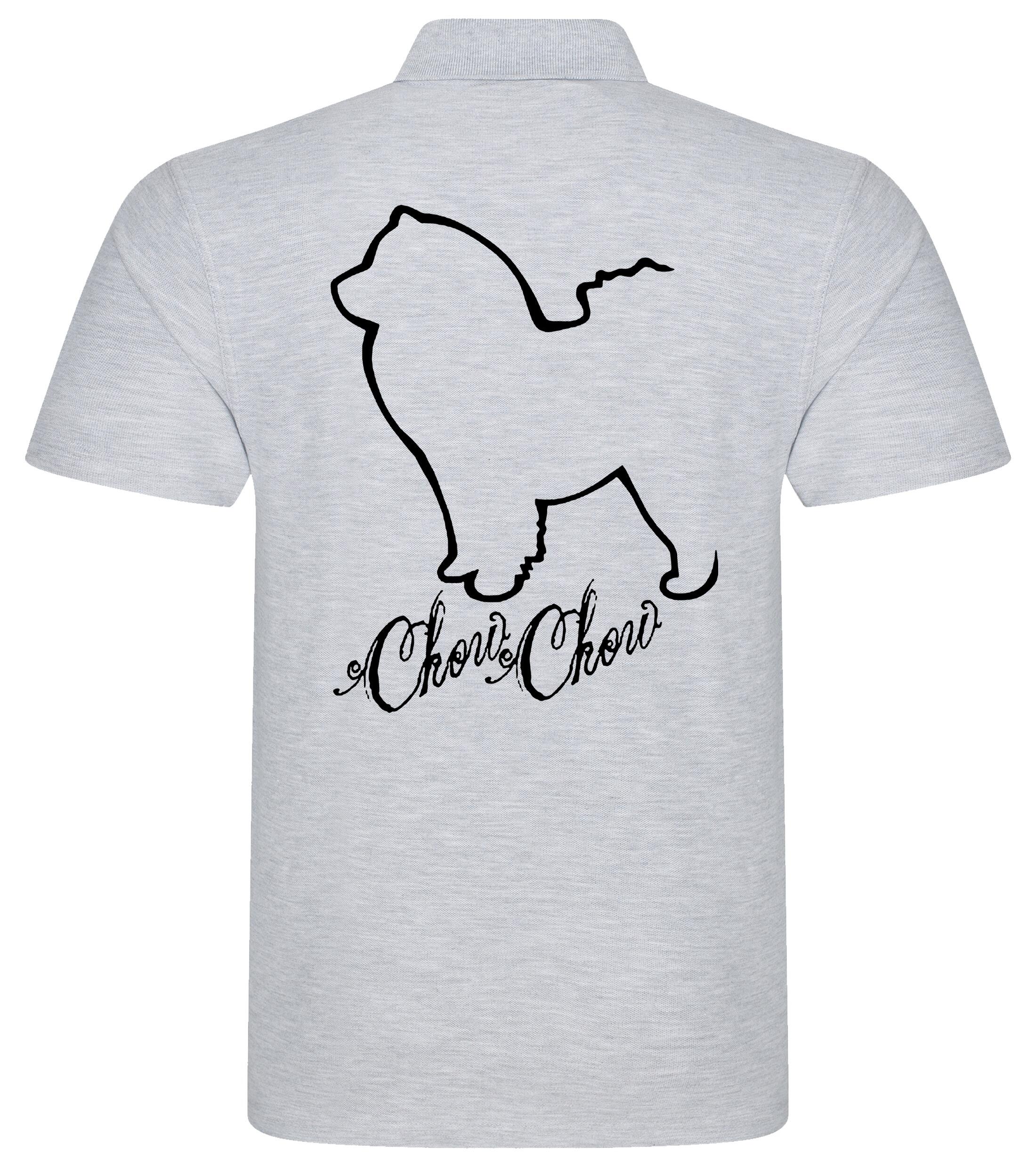 Unisex Cotton Polo with Chow Chow Dog Breed Design – Comfort and Style for Every Chow Chow Enthusiast
