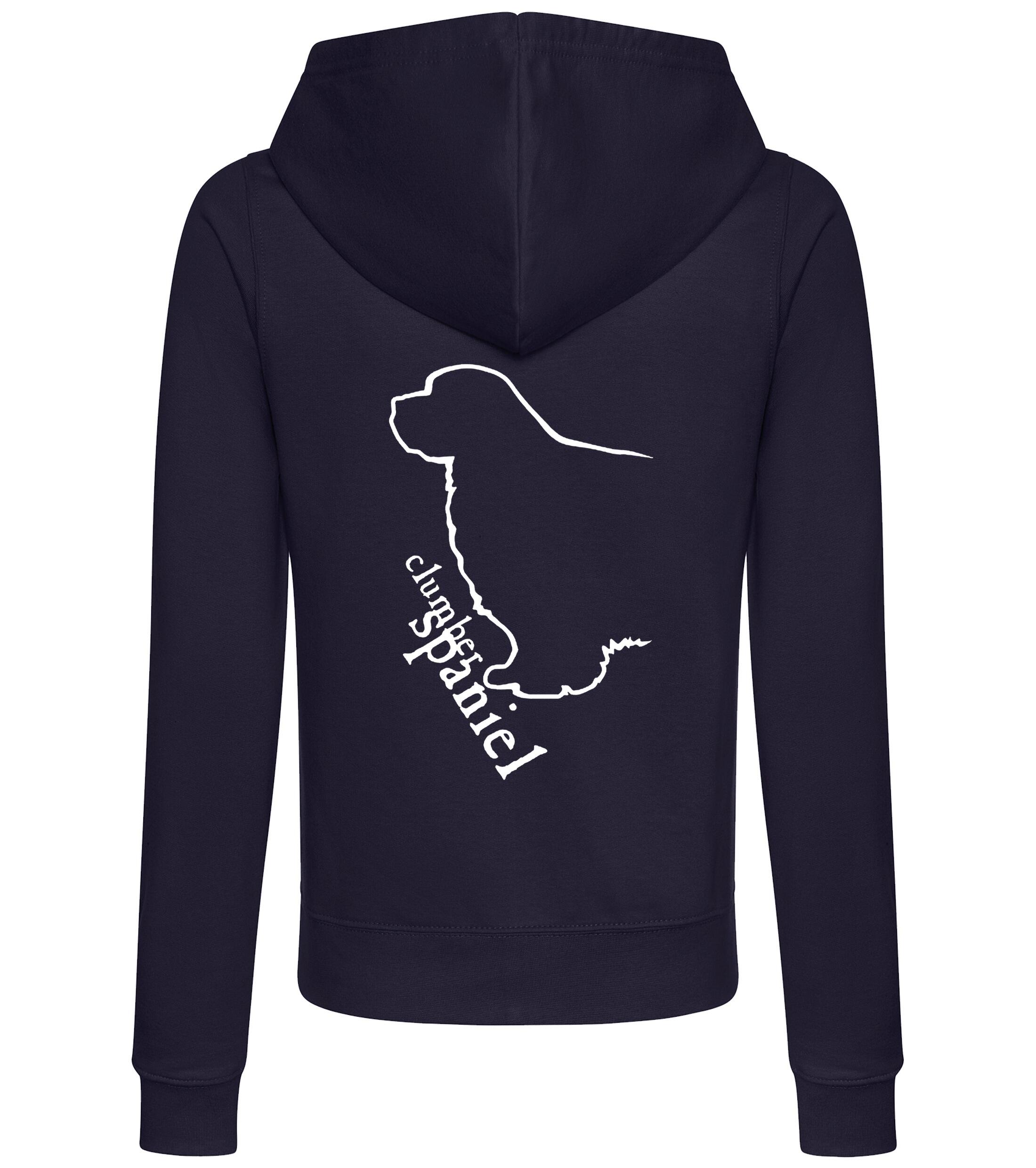 Clumber Spaniel Dog Breed Women’s Zipped Hoodie – Cozy and Perfect for Clumber Spaniel Enthusiasts