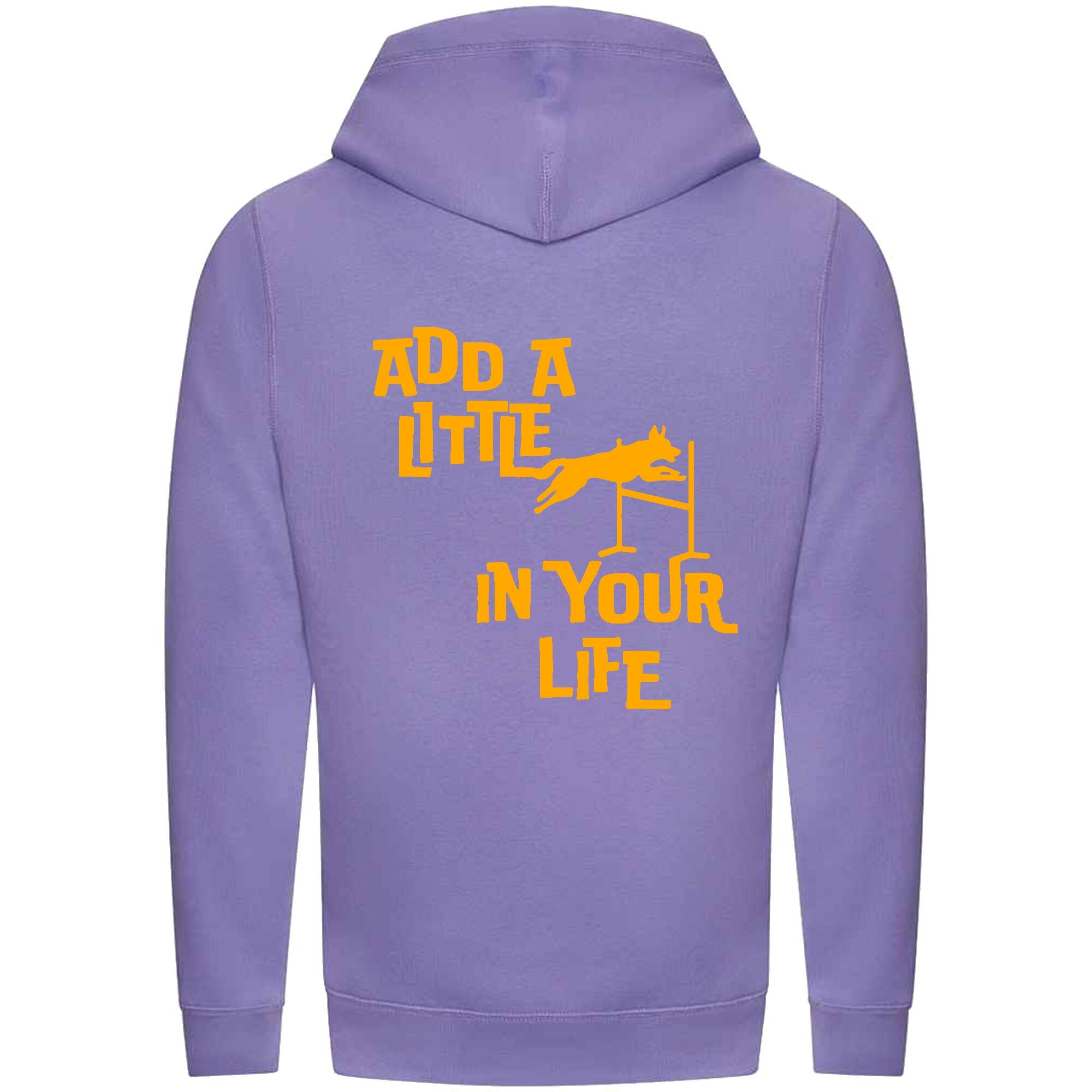 Cross Neck Hoodies with Add a Little Jump Orange Print - Agility Lifestyle Collection