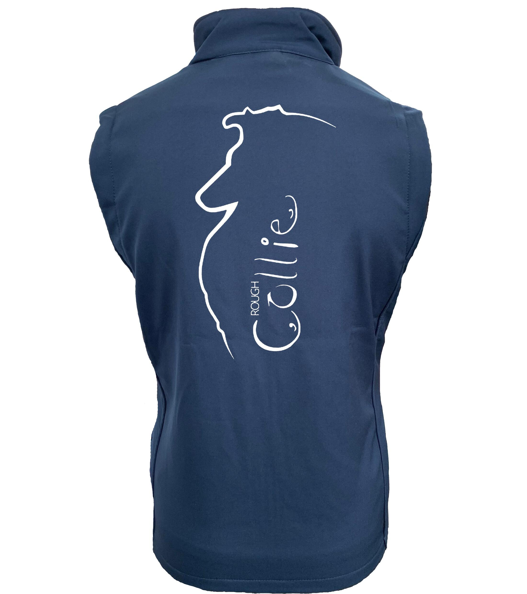 Collie (Rough) Dog Breed Design Women’s Softshell Gilet – Style Meets Functionality
