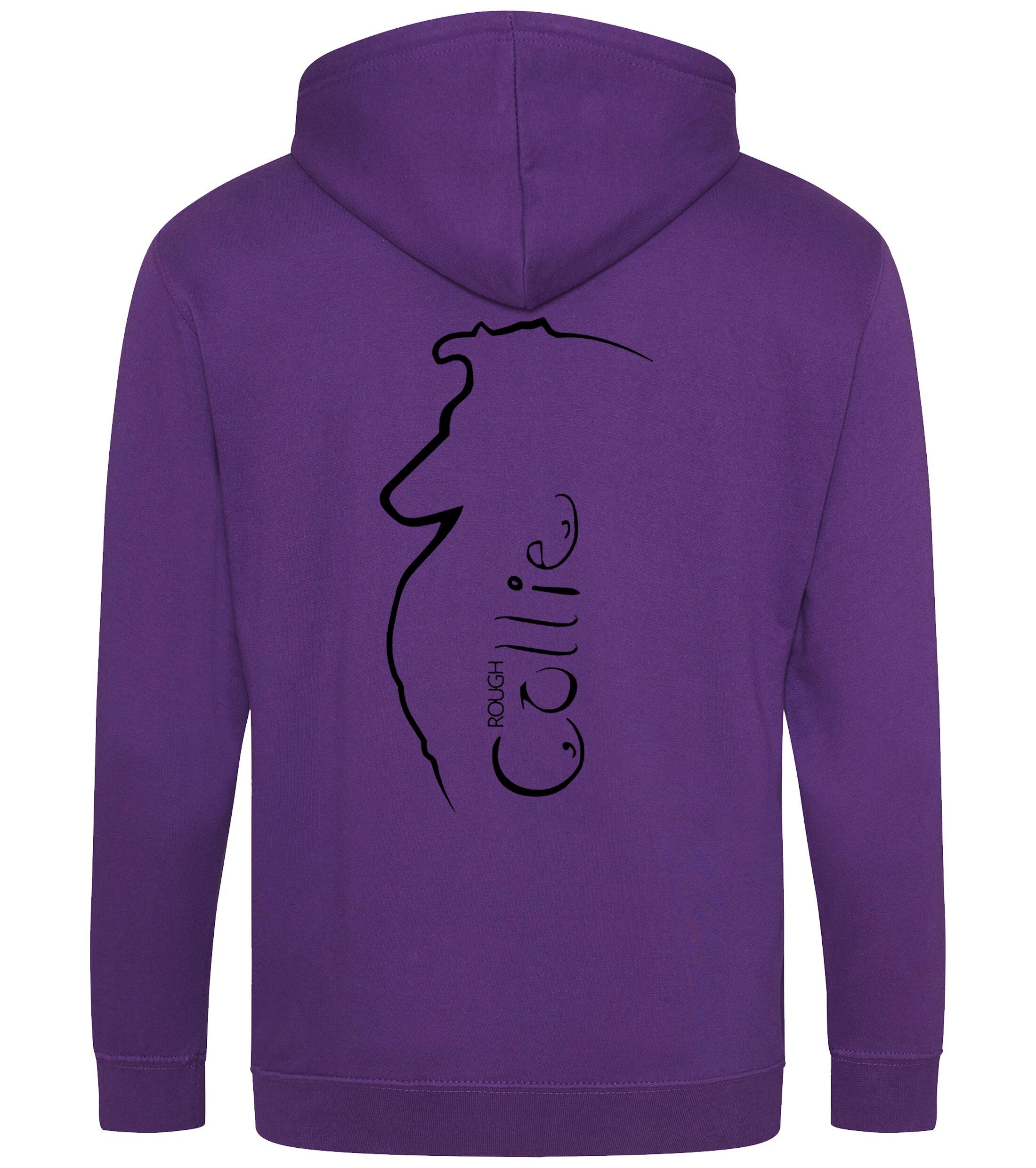 Collie (Rough) Dog Breed Design Zipped Hoodie – Comfort, Style, and Rough Collie Pride