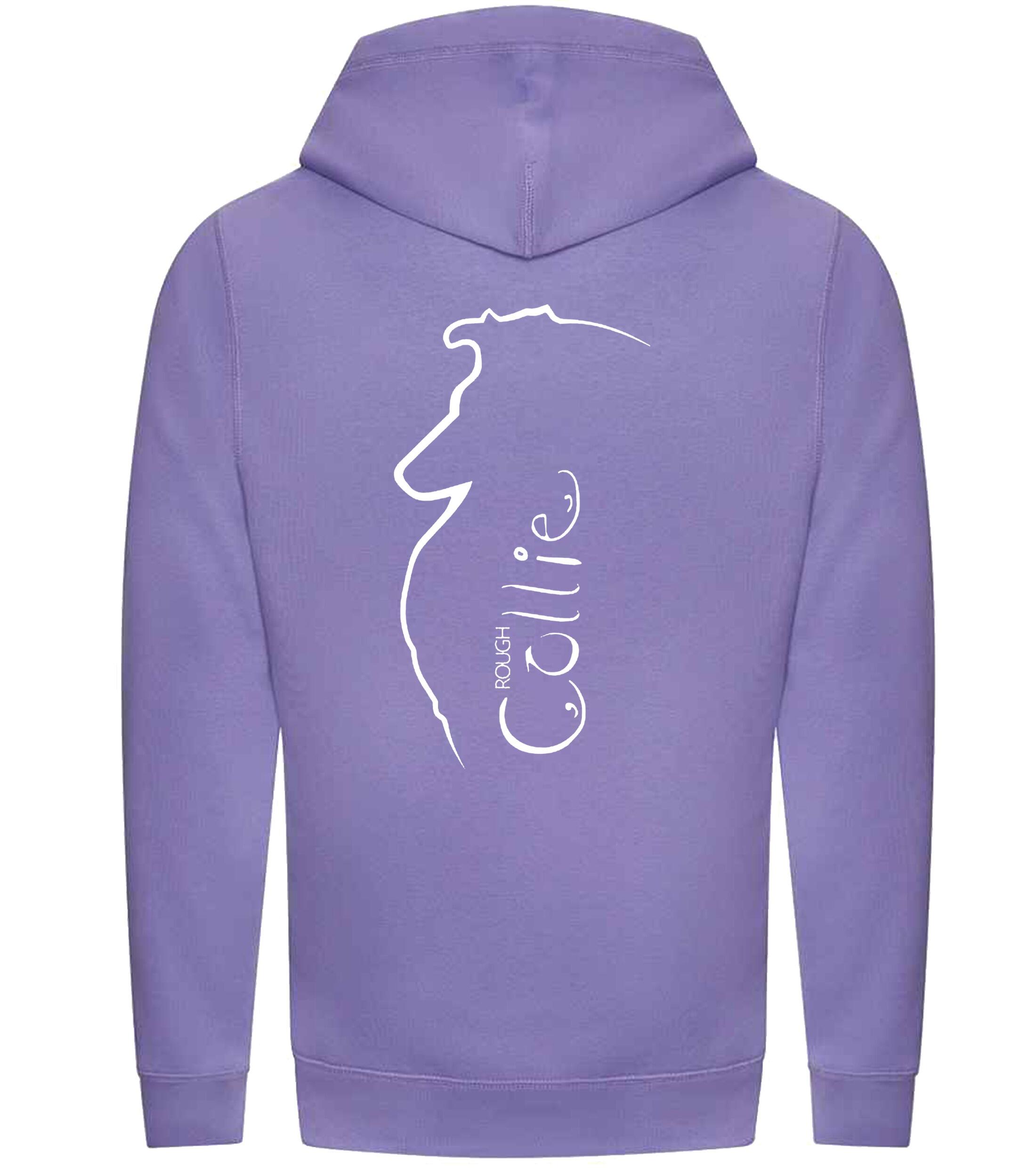 Unisex Crossneck Pullover Hoodie with Collie (Rough) Dog Breed Design – A Must-Have for Rough Collie Fans