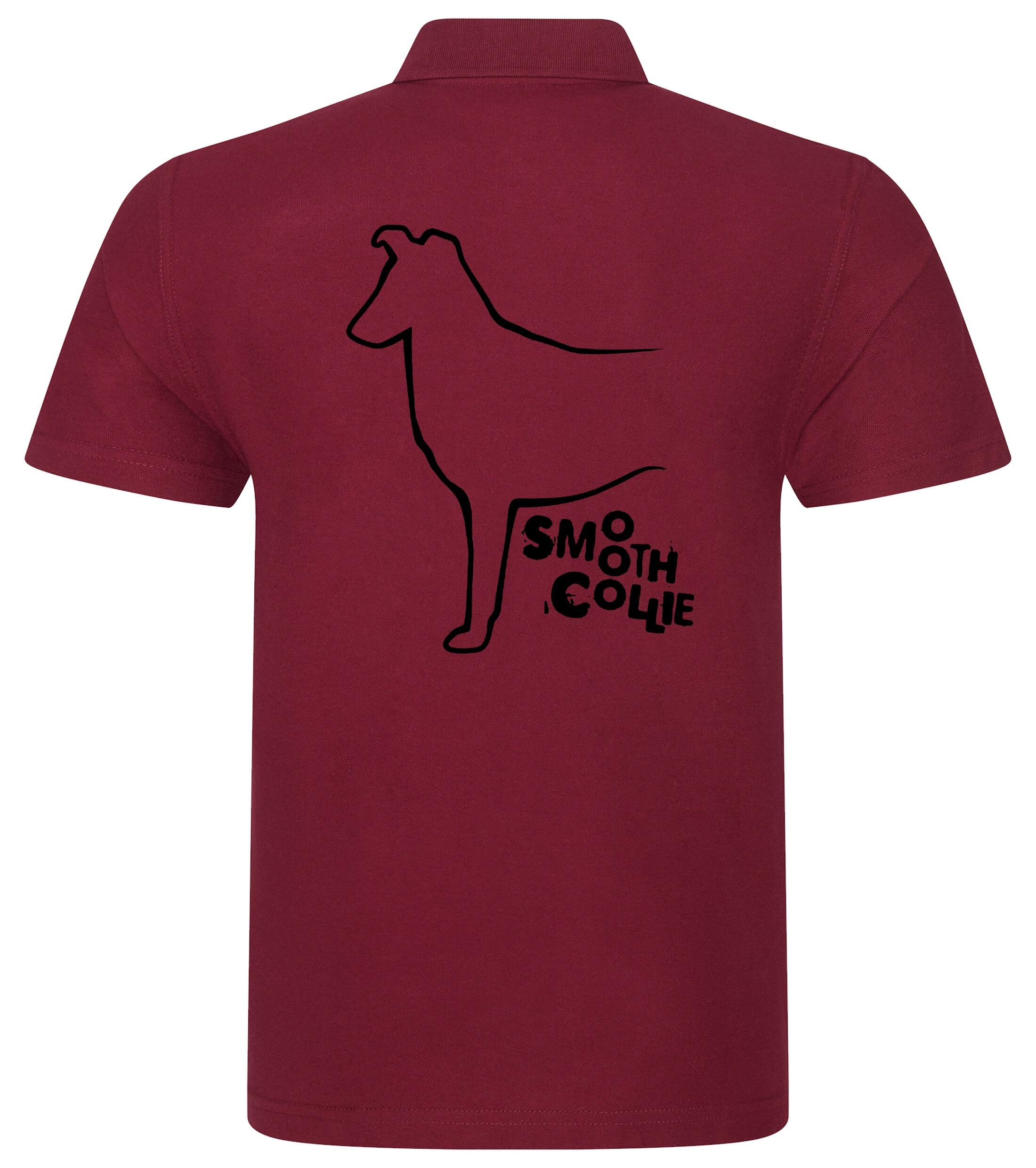 Unisex Cotton Polo with Collie (Smooth) Dog Breed Design – Style for Every Collie (Smooth) Enthusiast