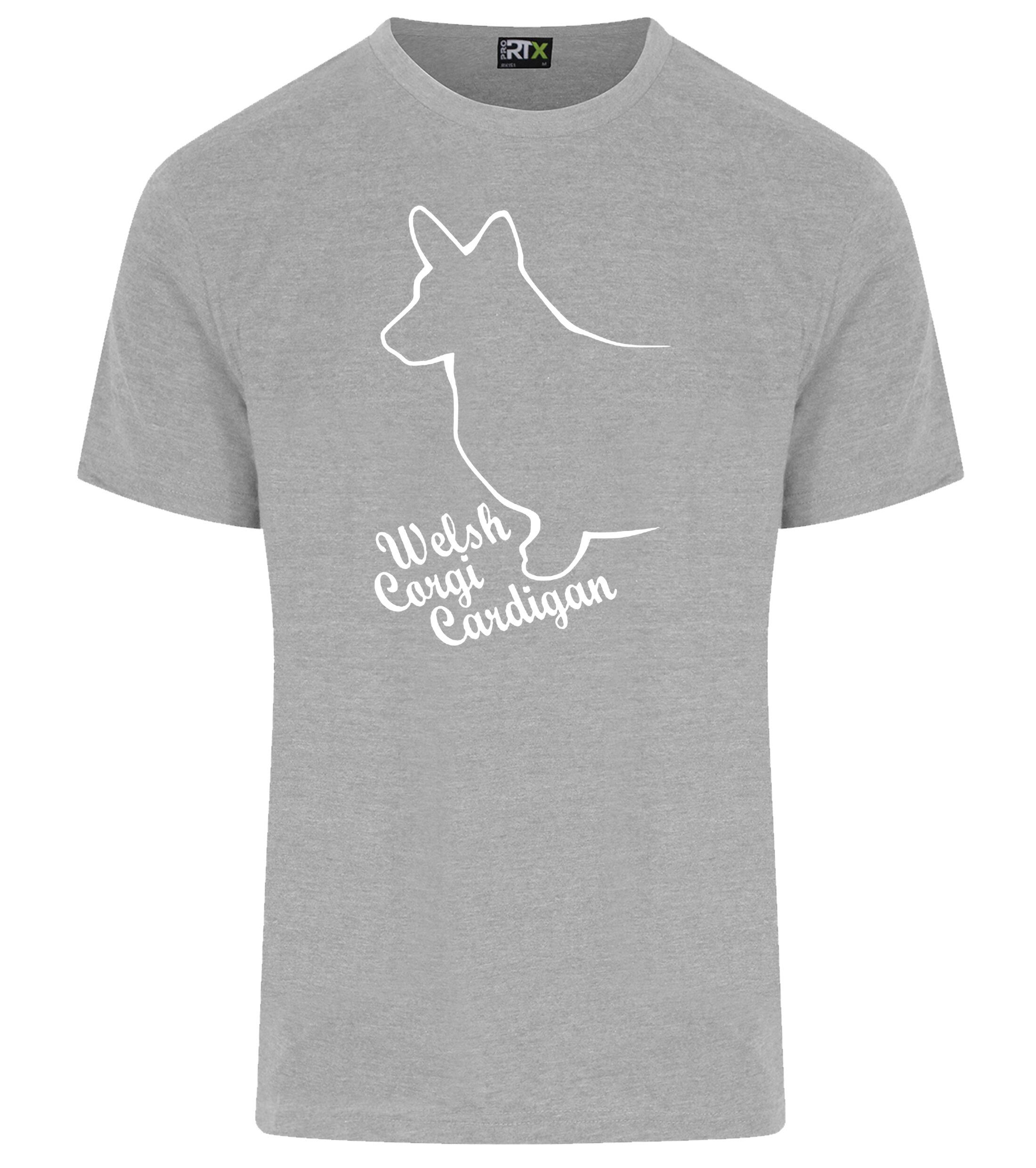 Unisex Roundneck T-shirt with Corgi Cardigan (Welsh) Dog Breed Design – Style for Corgi Enthusiasts