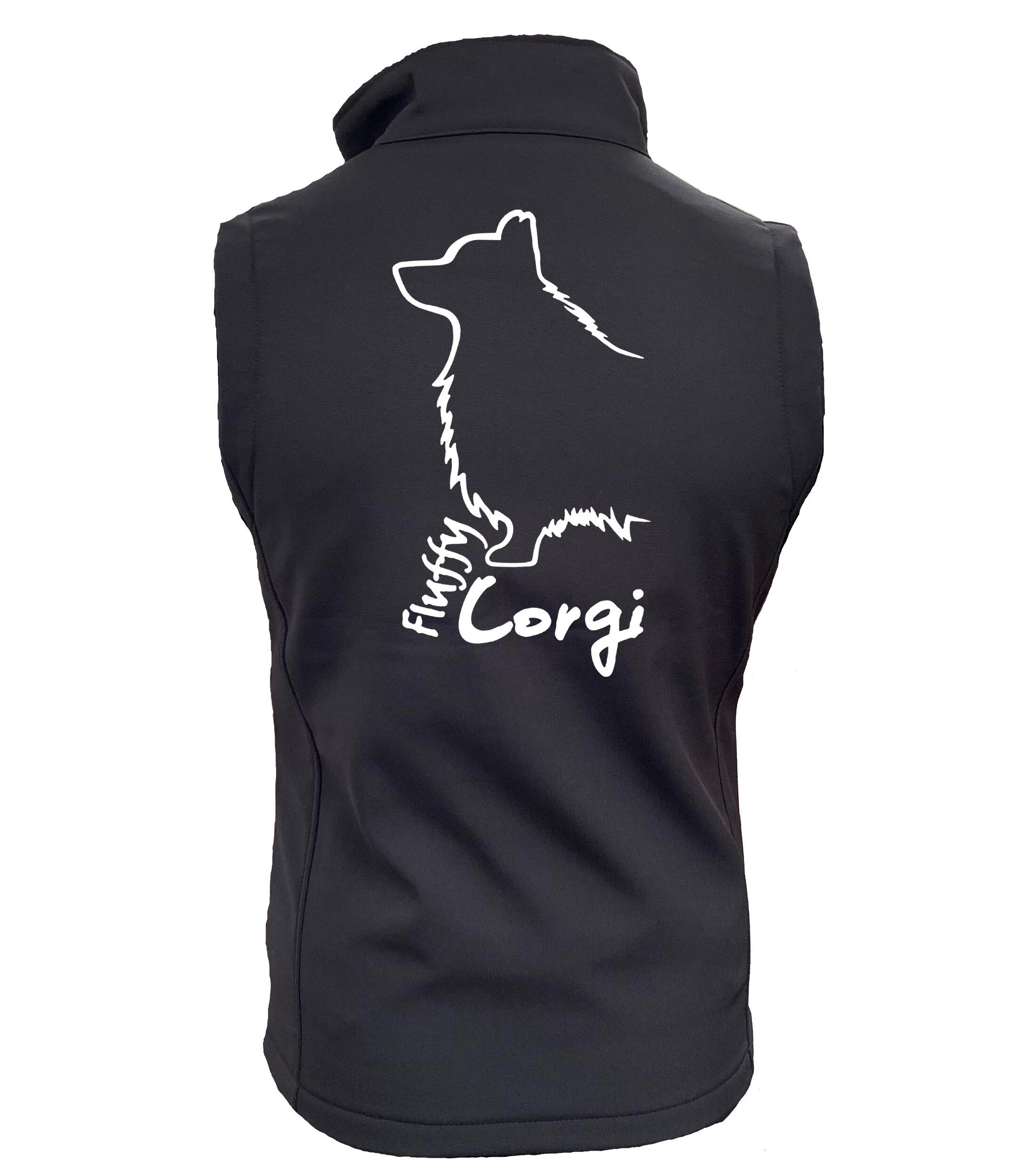 Corgi Fluffy Dog Breed Design Women’s Softshell Gilet – Style Meets Functionality