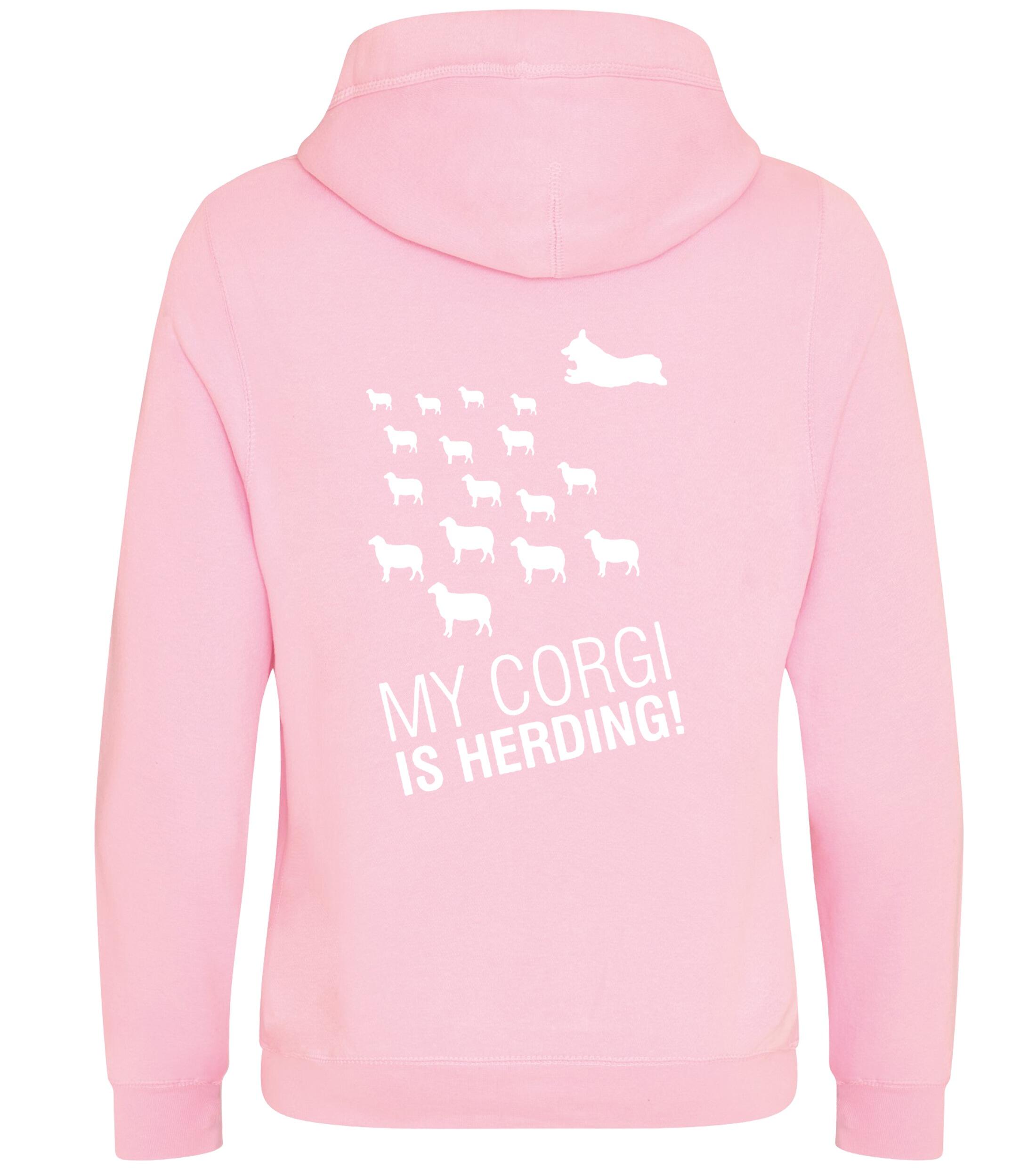 Unisex Crossneck Pullover Hoodie with Corgi Herding Dog Breed Design – Comfort for Corgi Herding Lovers