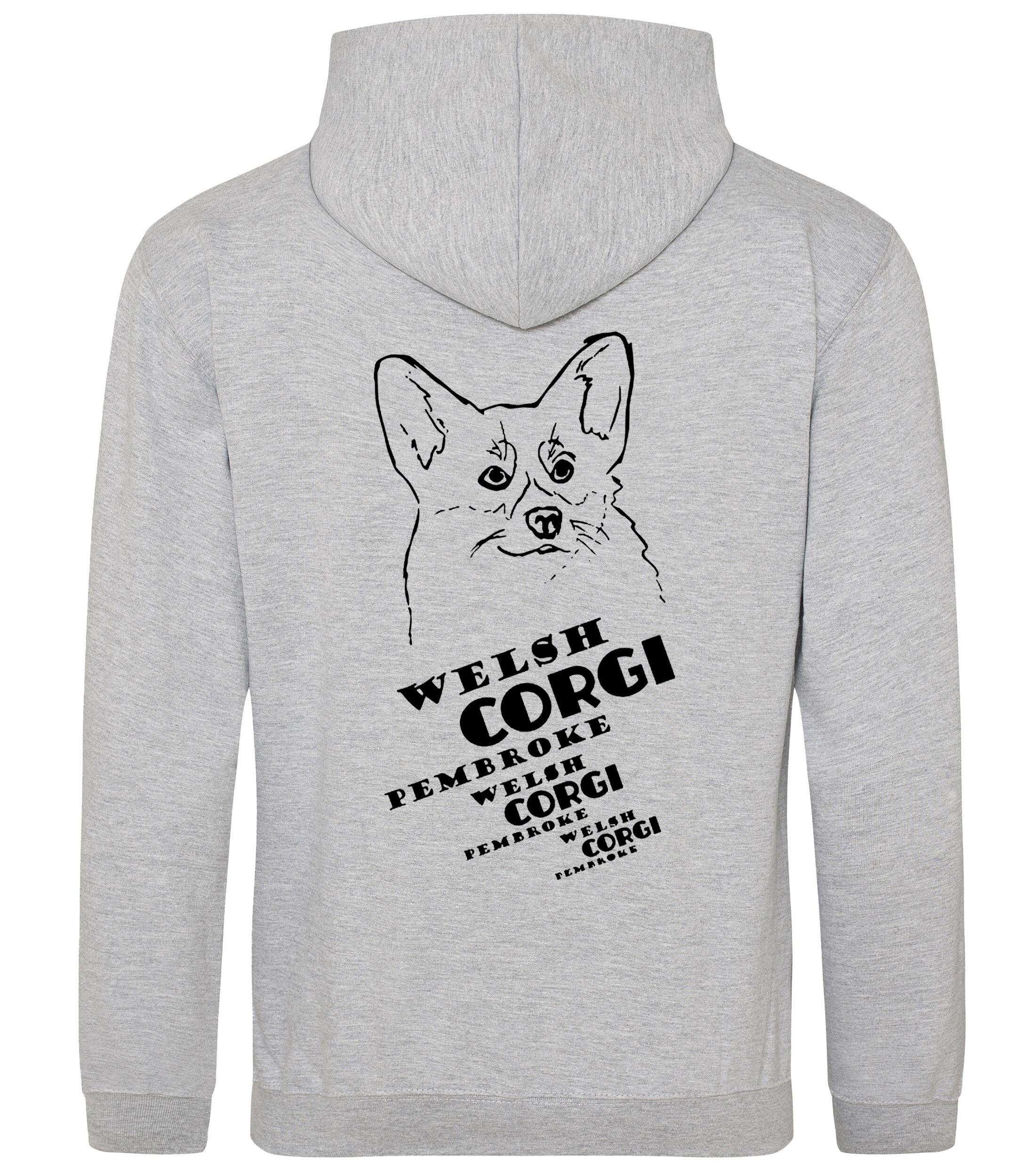 Corgi Pembroke (Face) Dog Breed Design Pullover Hoodie – Stylish & Cozy for Corgi Lovers