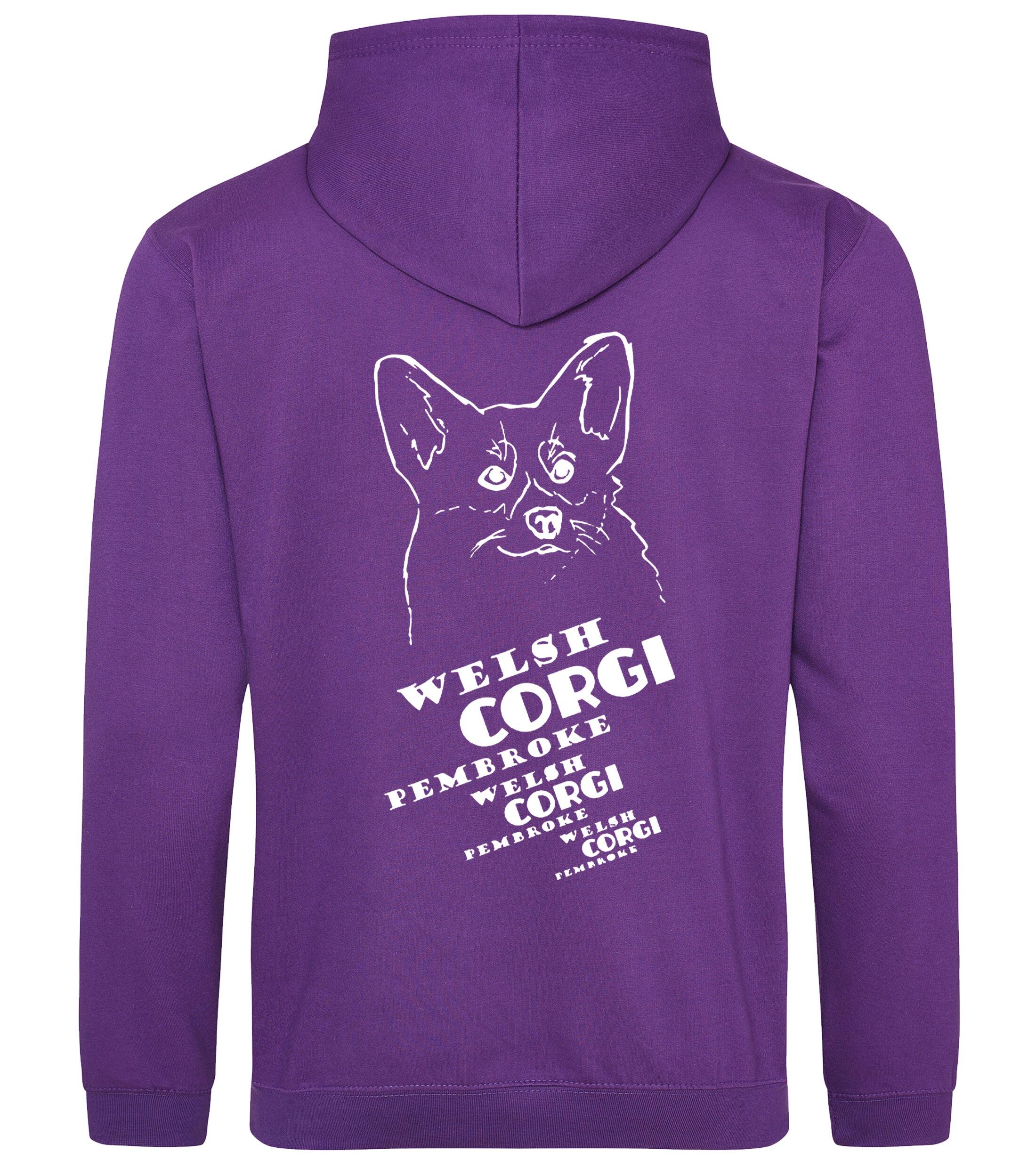 Corgi Pembroke (Face) Dog Breed Design Pullover Hoodie – Stylish & Cozy for Corgi Lovers