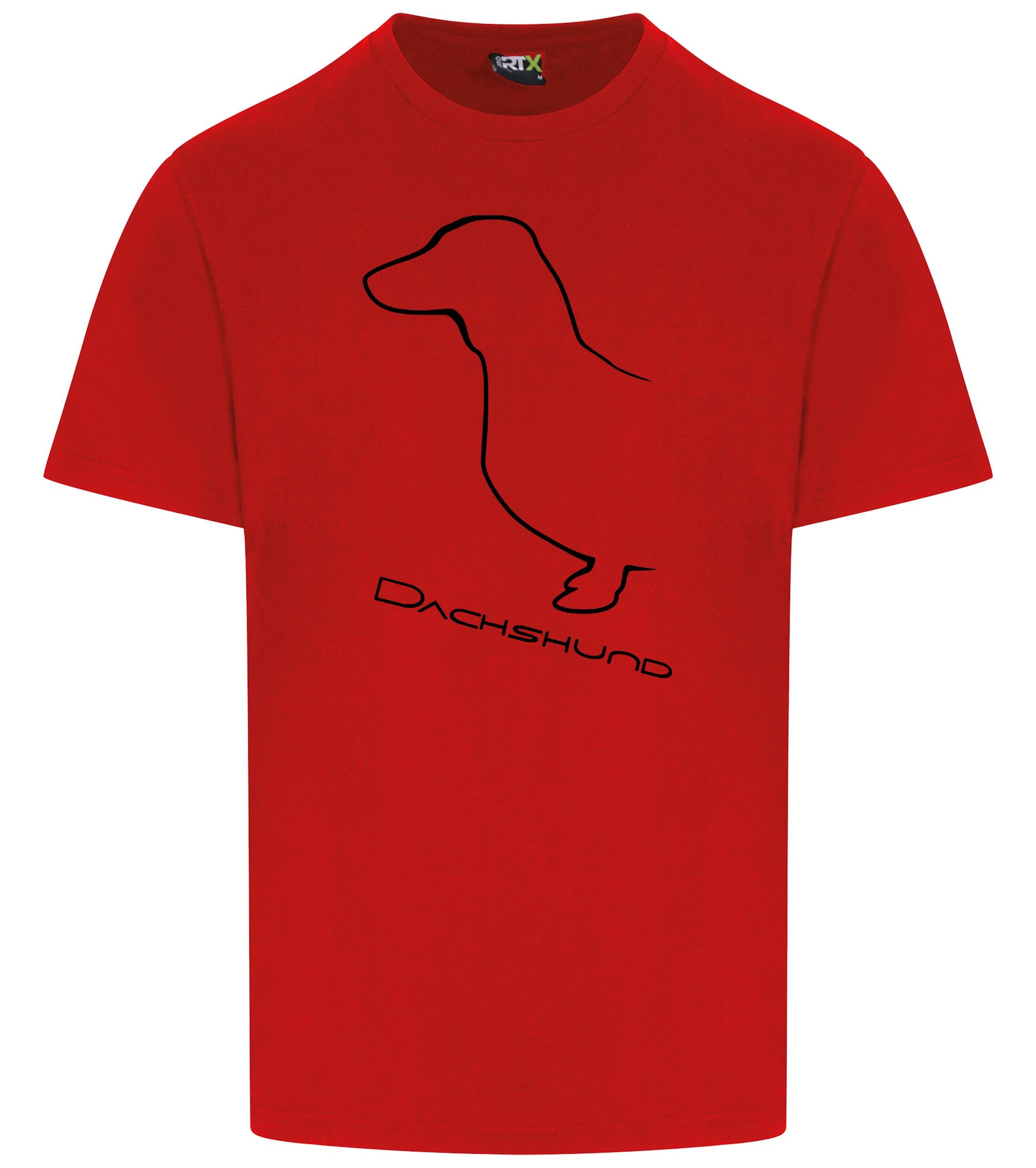 Dachshund (Smooth) Dog Breed Design Unisex Roundneck T-Shirt – Stylish Comfort for Dachshund Fans