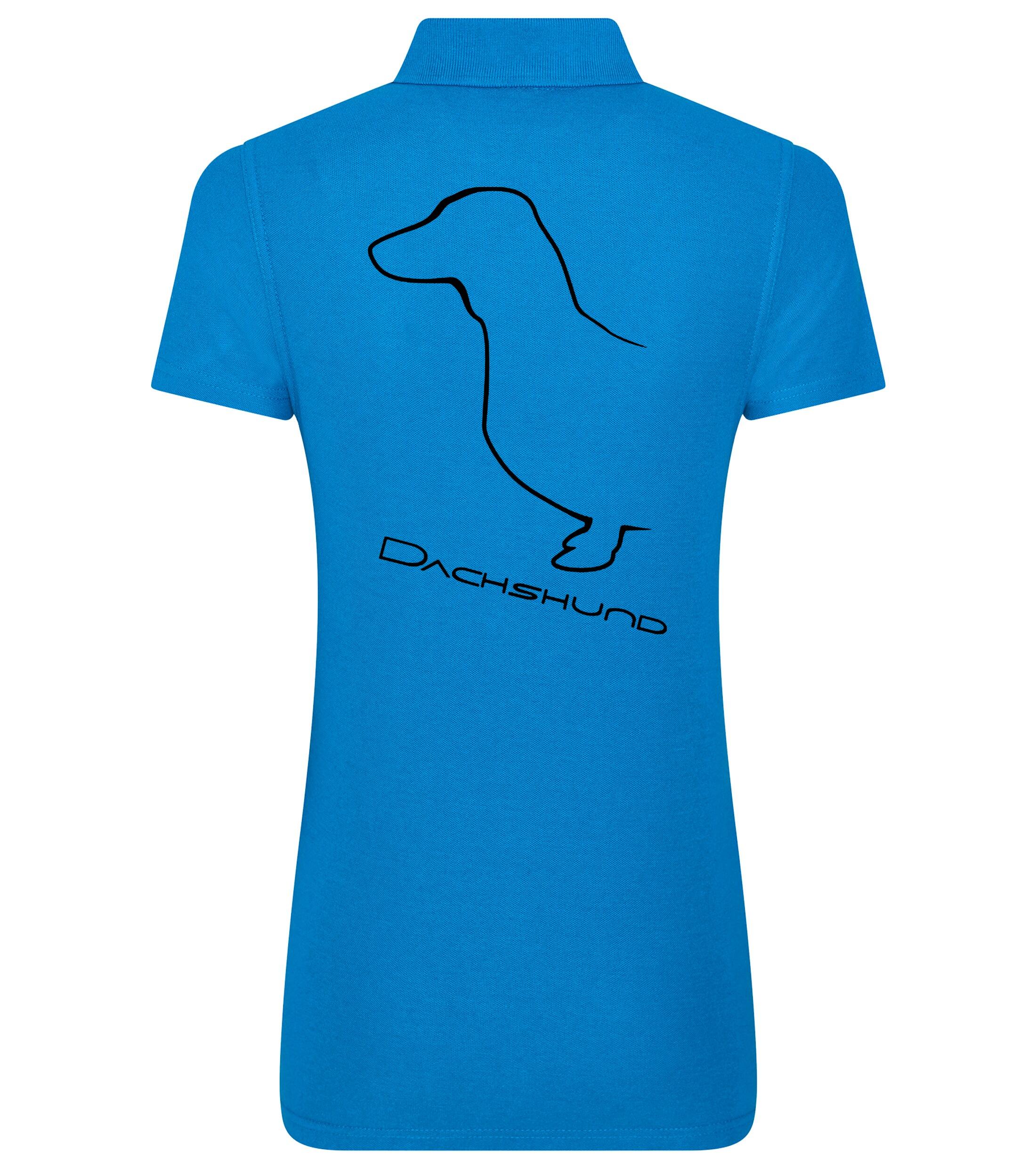 Dachshund (Smooth) Dog Breed Design Women’s Cotton Polo – Style for Dachshund Enthusiasts