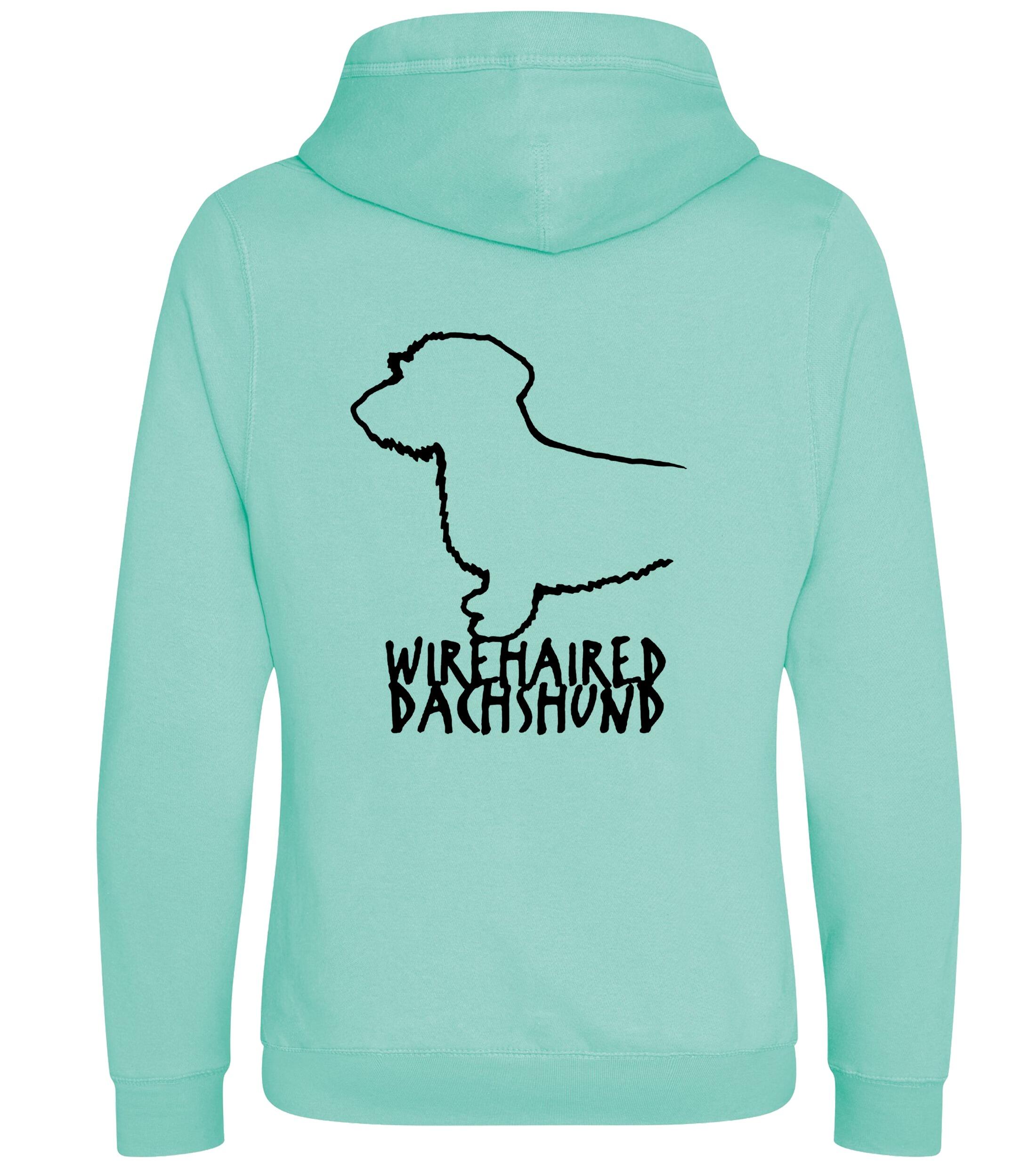 Dachshund (Wirehaired) Dog Breed Design Unisex Crossneck Pullover Hoodie – Style & Dachshund Pride